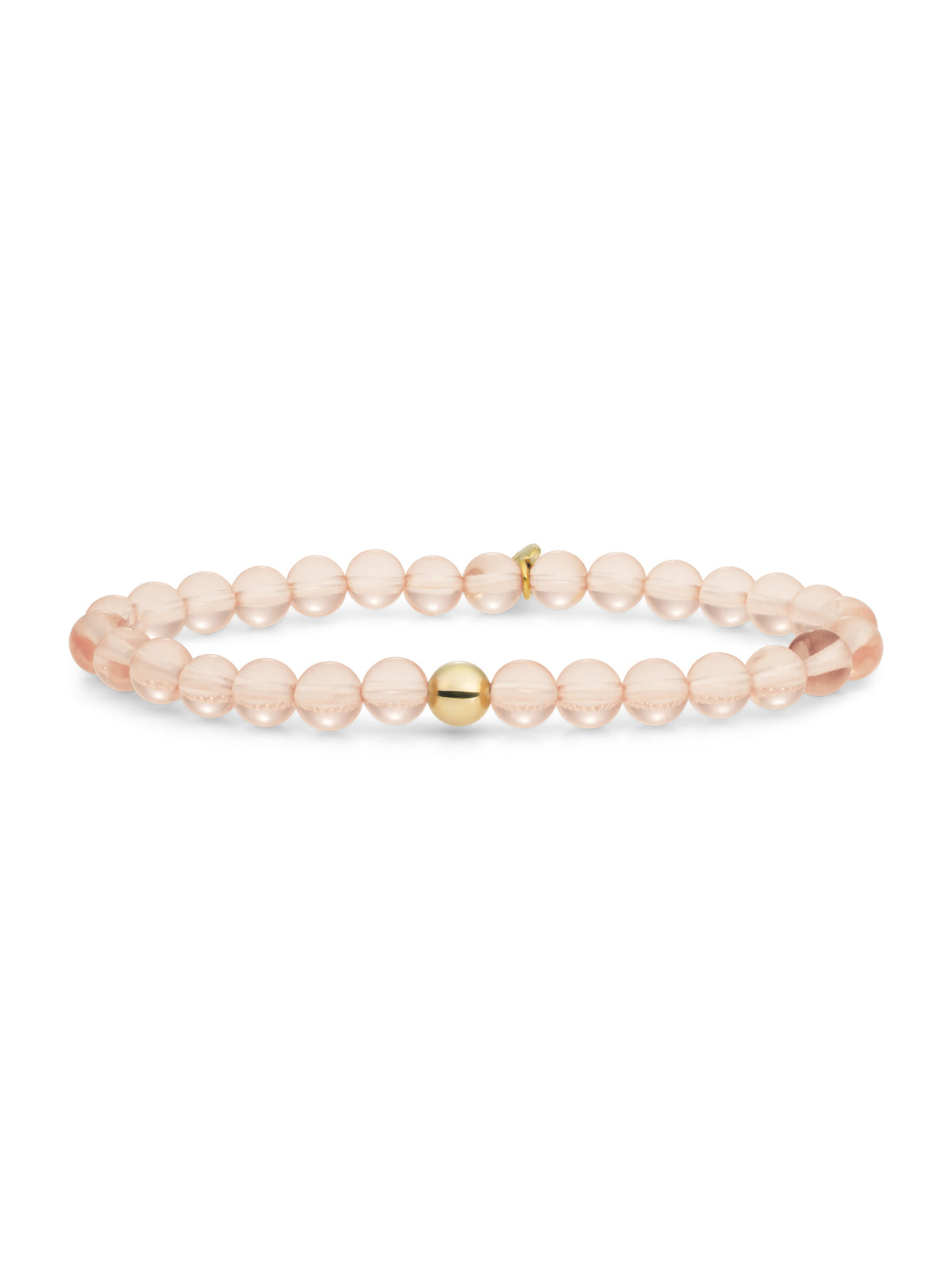 Saturn Armband Large Champagne Quartz - Gold Plated