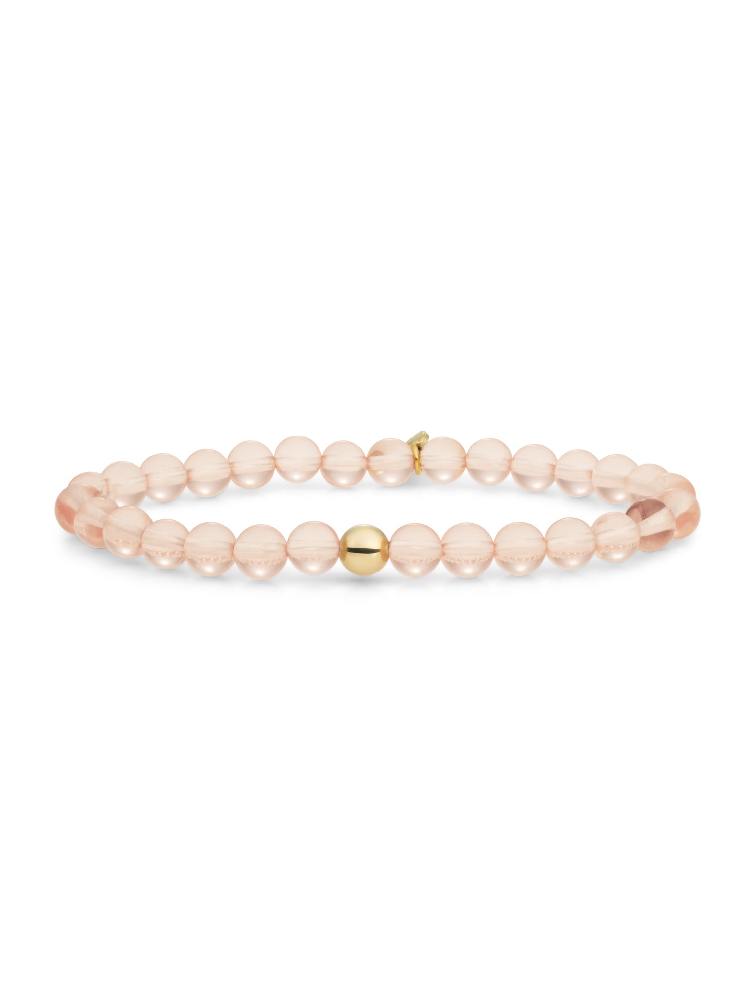 Saturn Armband Large Champagne Quartz - Gold Plated