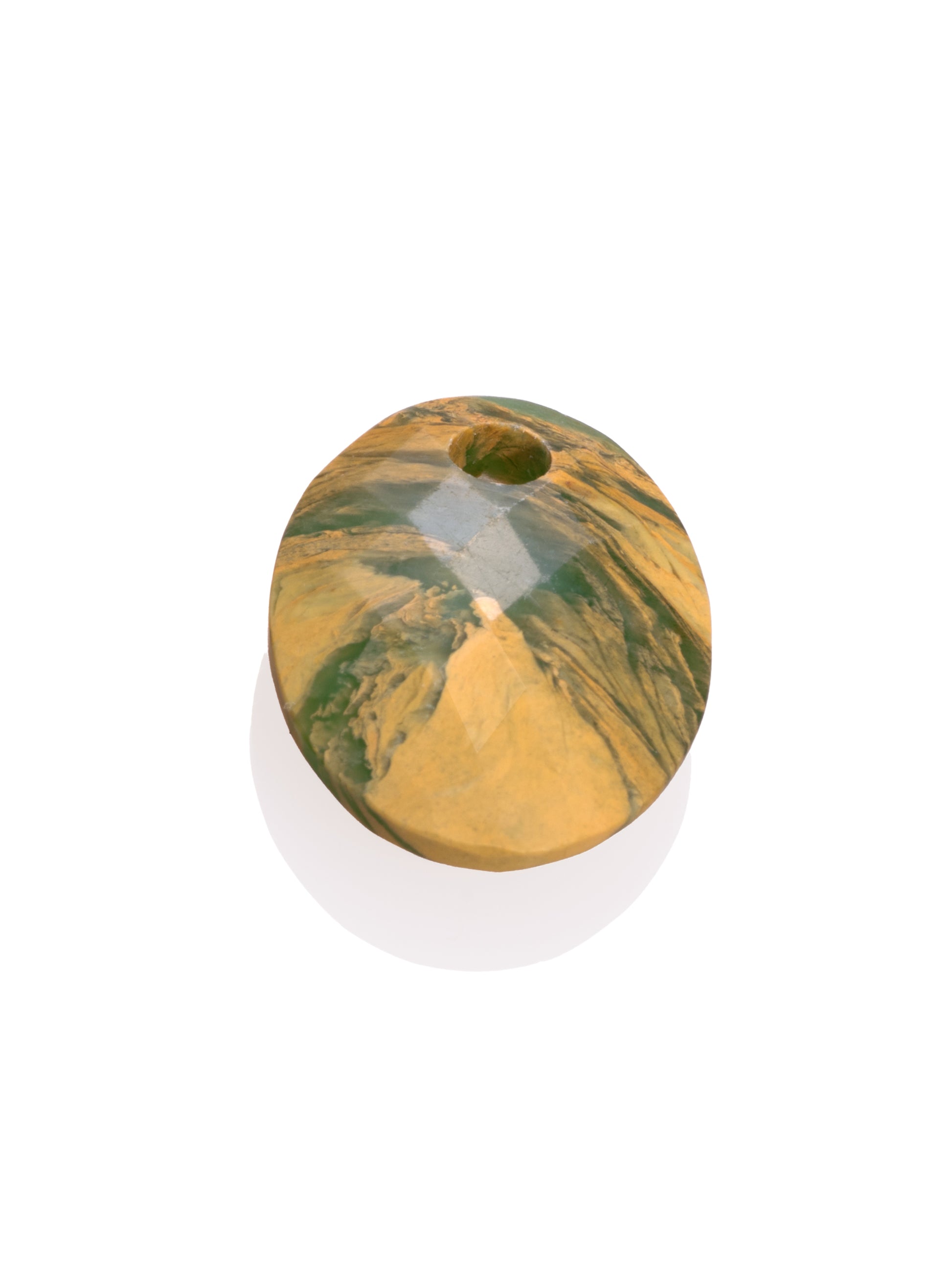 Pendant Edelsteen Hidden Gem Medium Oval Ya’an Green Jade - Pendant Edelsteen Hidden Gem Medium Oval Ya’an Green Jade