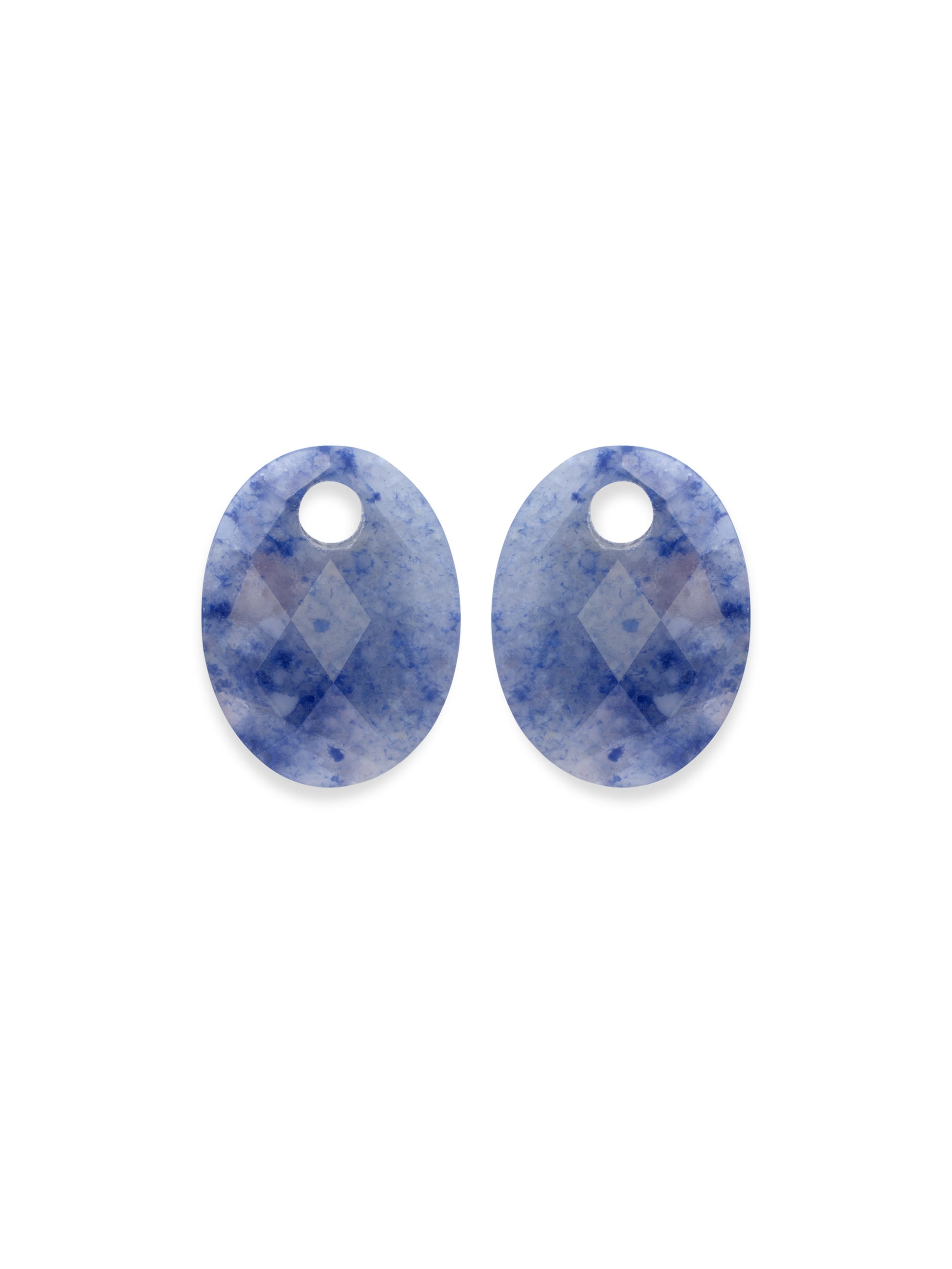 Oorbel Edelstenen Medium Oval Blue Aventurine - Oorbel Edelstenen Medium Oval Blue Aventurine