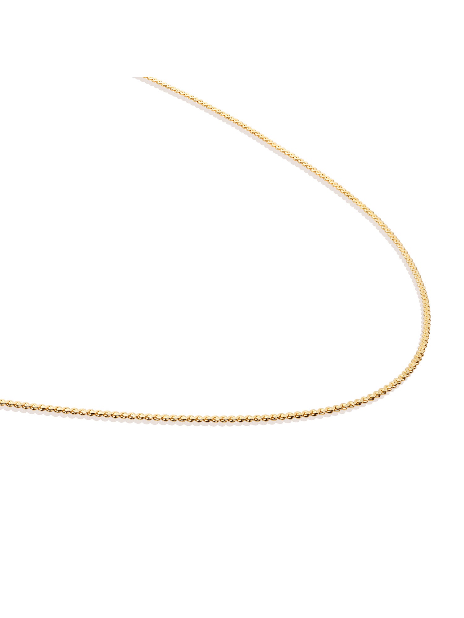 Serpentine Chain Ketting - Gold Plated / 42cm