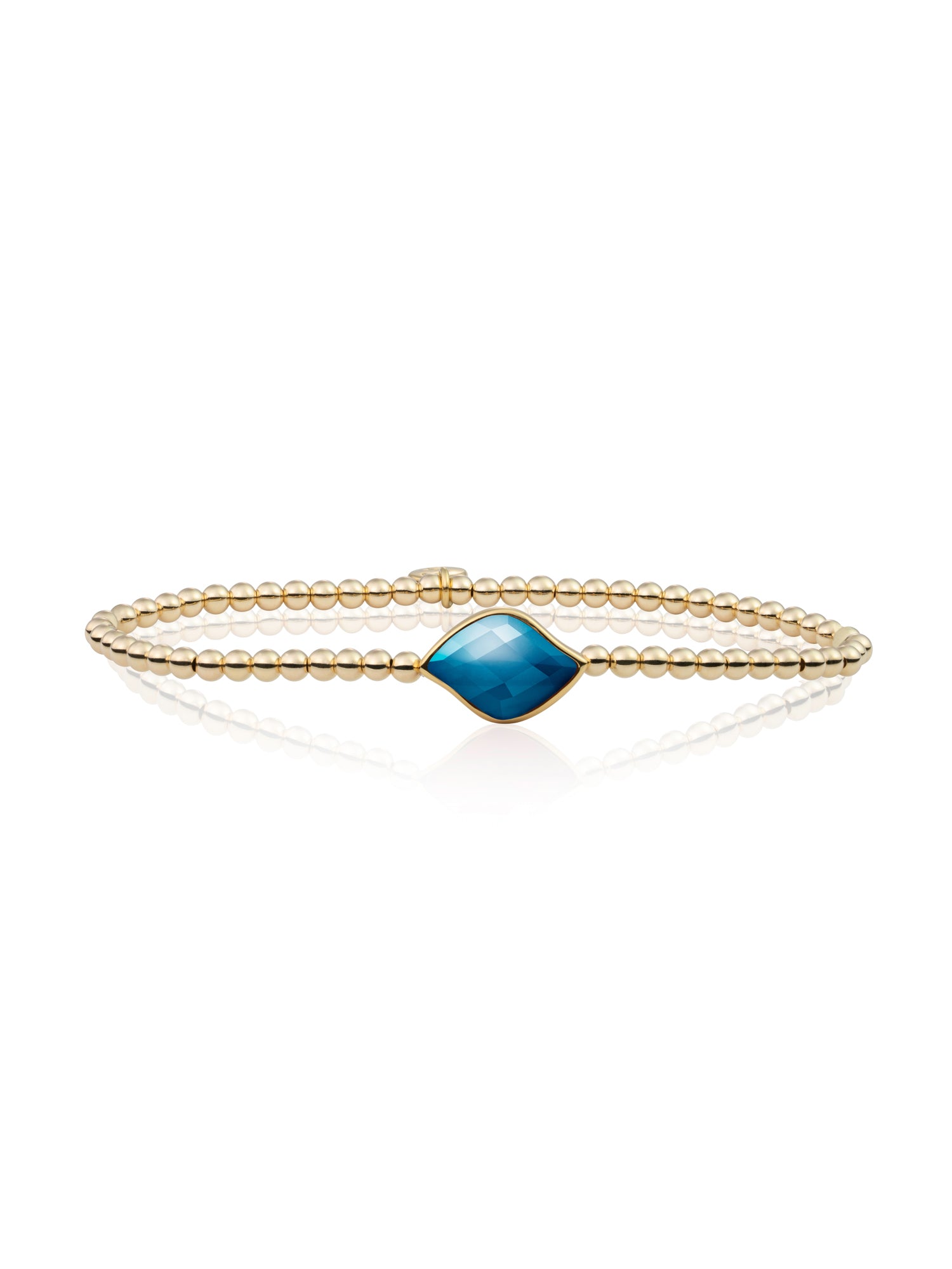 Blossom Armband Topaz Quartz - Gold Plated