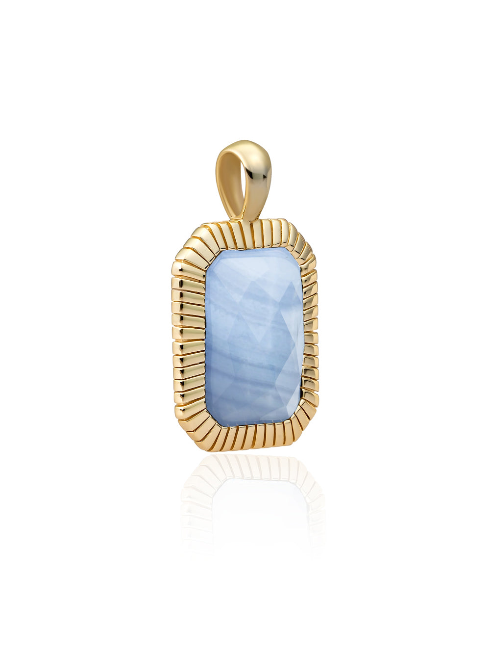 Baguette Pendant Blue Lace Agate