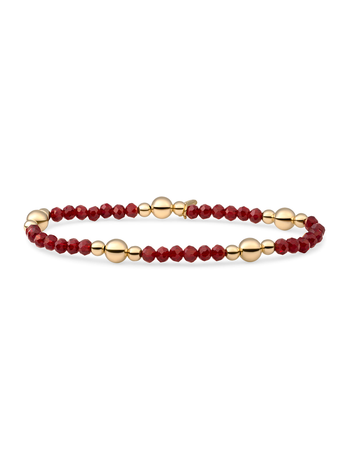Bold Mix Armband Ruby Quartz - Gold Plated