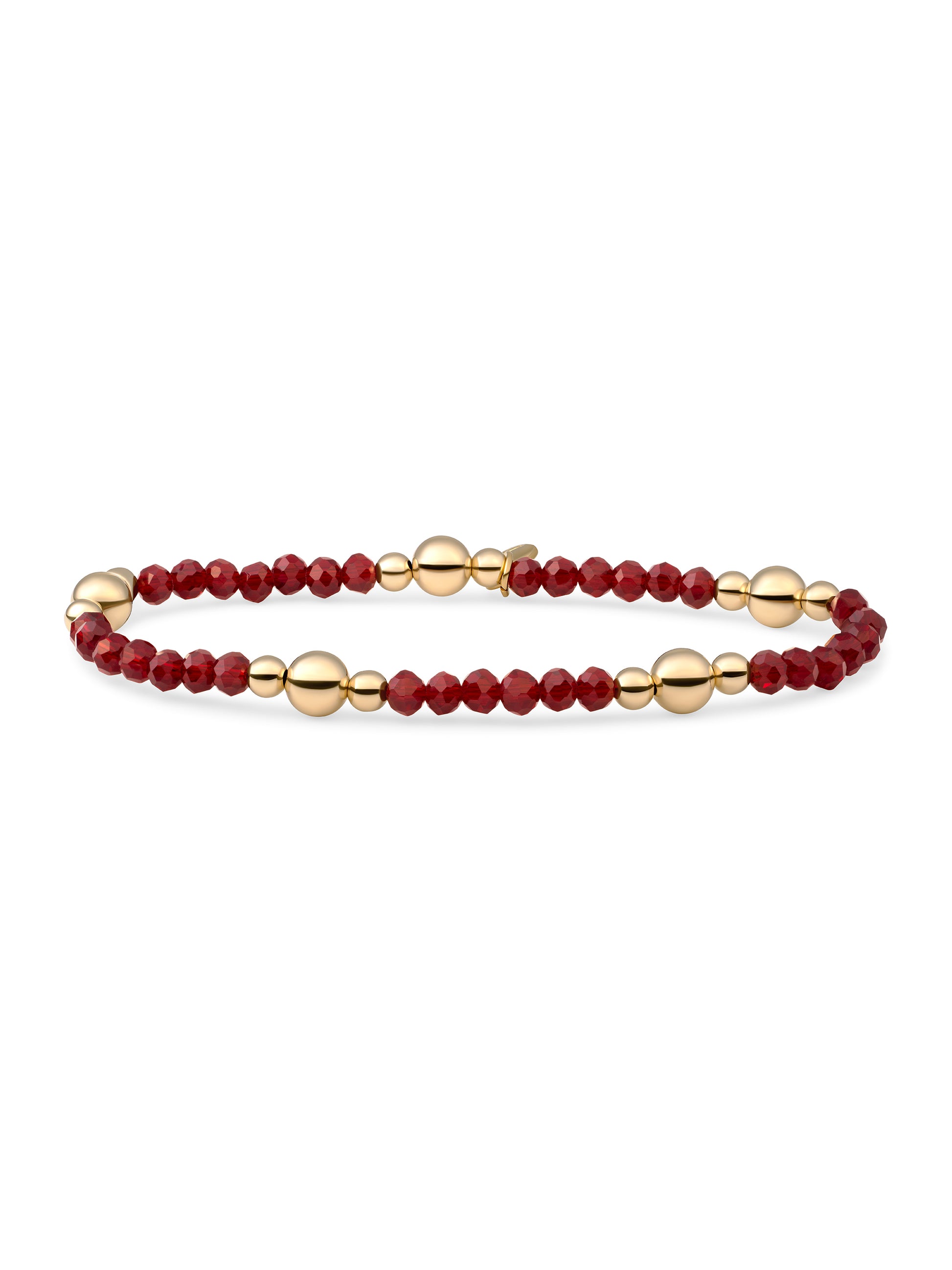 Bold Mix Armband Ruby Quartz - Gold Plated