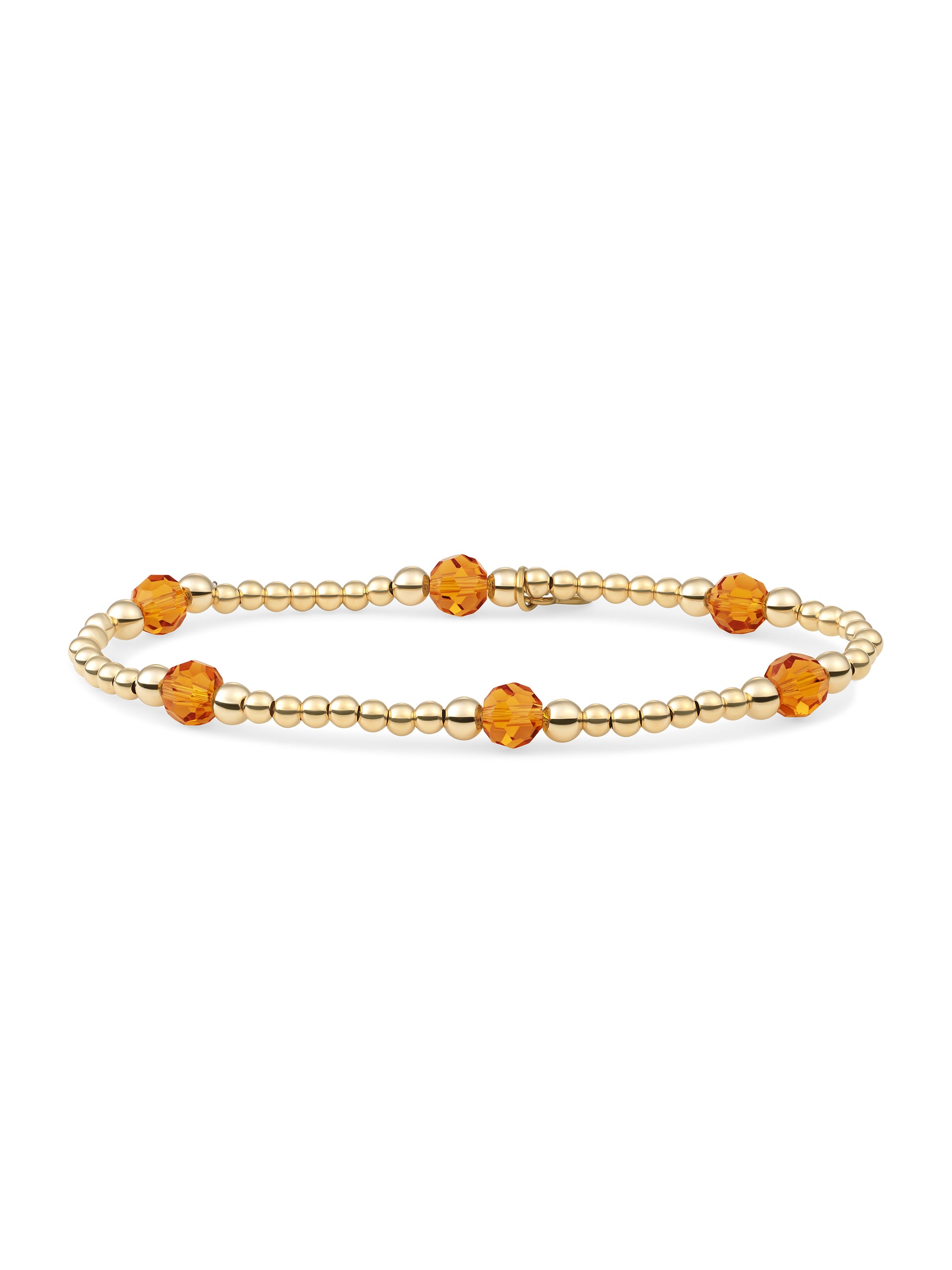 Reverse Bold Mix Armband Citrine Quartz - Gold Plated