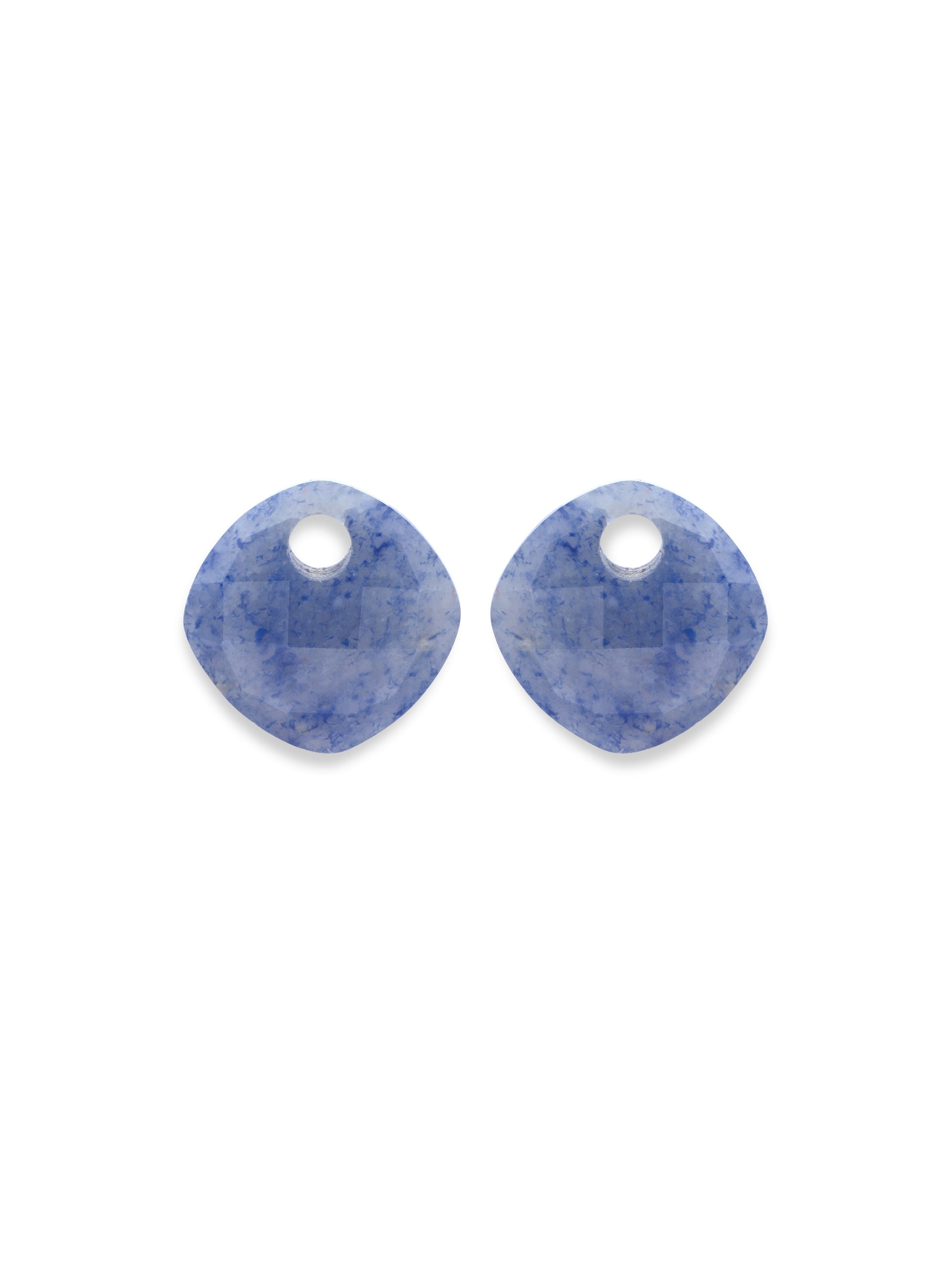 Oorbel Edelstenen Cushion Cut Blue Aventurine - Oorbel Edelstenen Cushion Cut Blue Aventurine