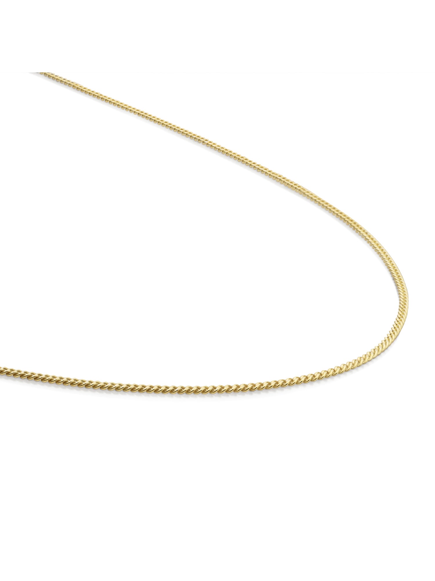 Curb Chain Ketting - Gold Plated / 50cm