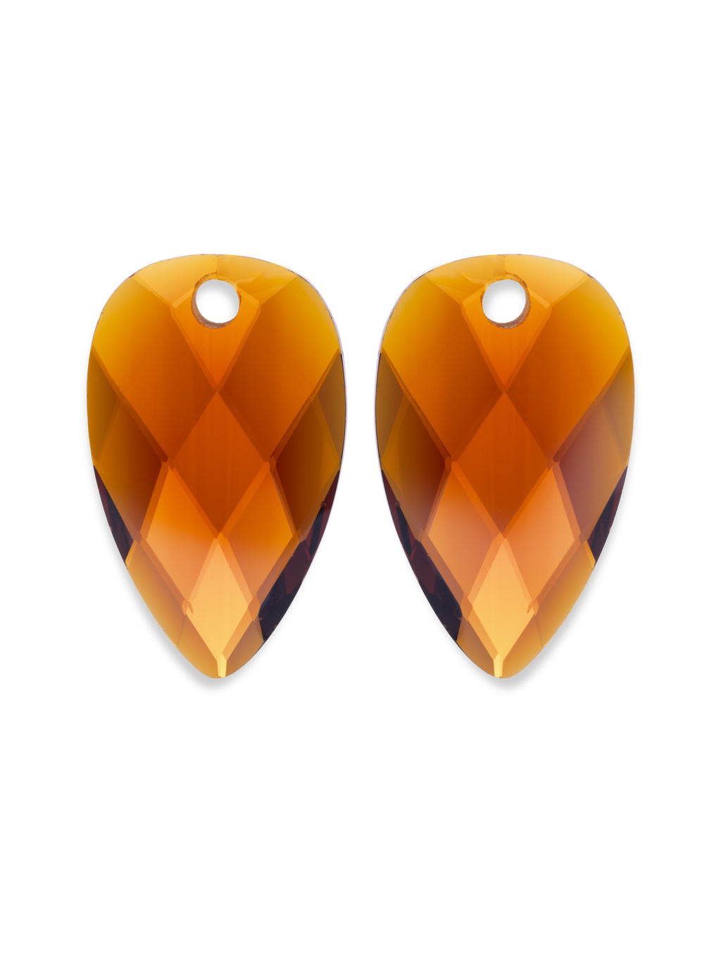 Oorbel Edelstenen Blossom Citrine Quartz - Oorbel Edelstenen Blossom Citrine Quartz