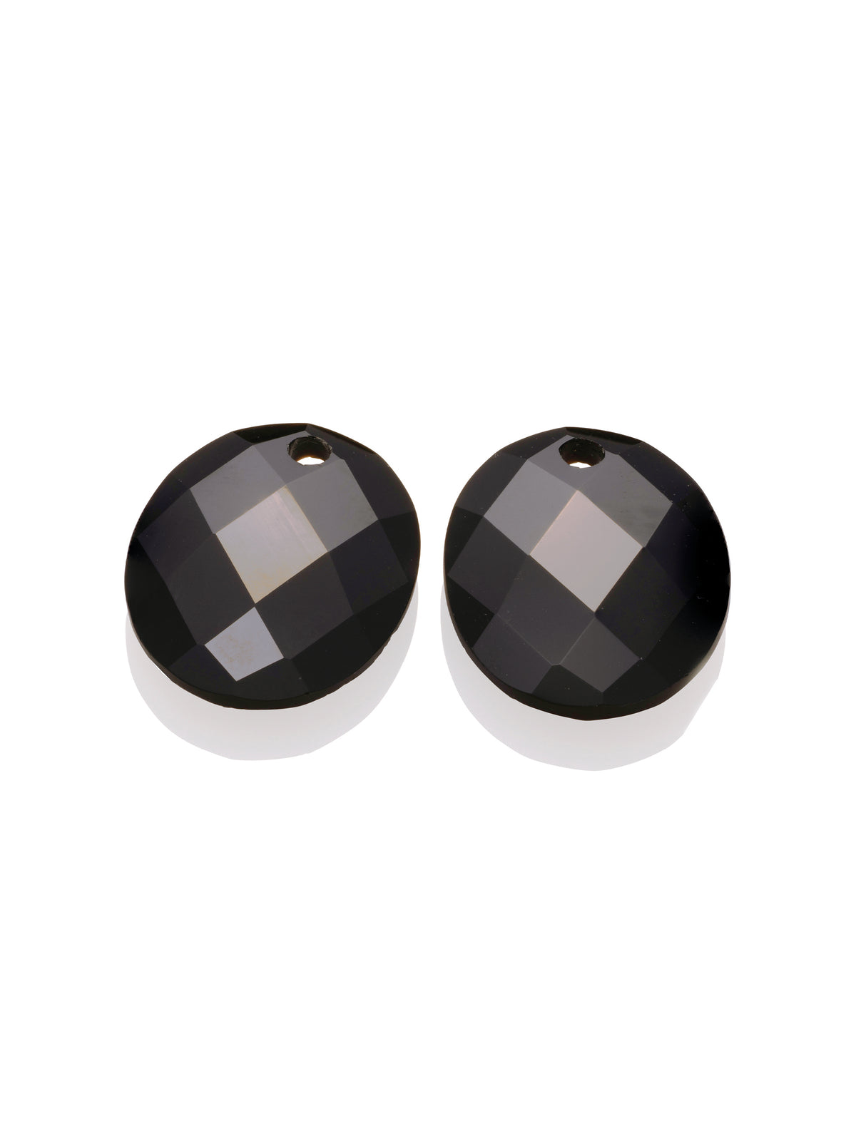 Oorbel Edelstenen Large Oval Onyx - Oorbel Edelstenen Large Oval Onyx