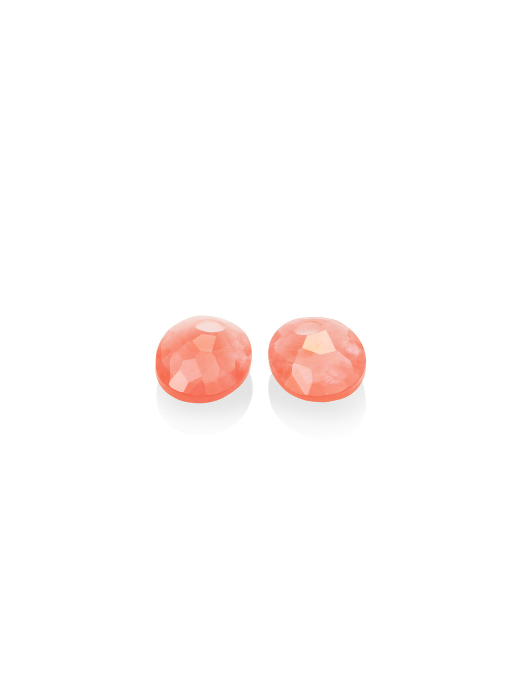Oorbel Edelstenen Small Oval Cherry Quartz - Oorbel Edelstenen Small Oval Cherry Quartz