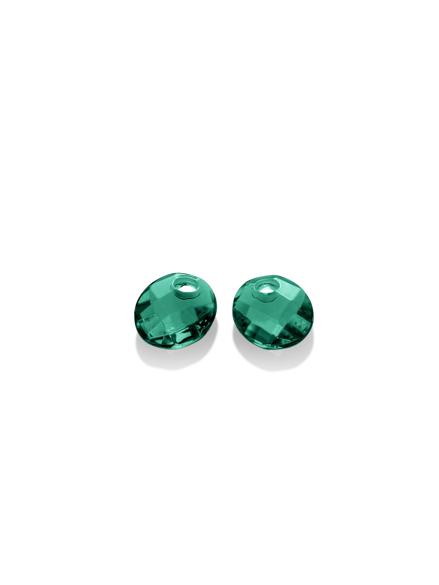 Oorbel Edelstenen Small Oval Petrol Green Quartz - Oorbel Edelstenen Small Oval Petrol Green Quartz