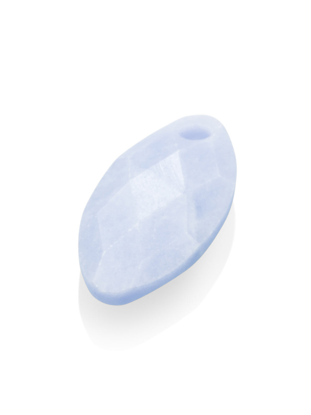 Pendant Edelsteen Leaf Blue Lace Agate - Pendant Edelsteen Leaf Blue Lace Agate