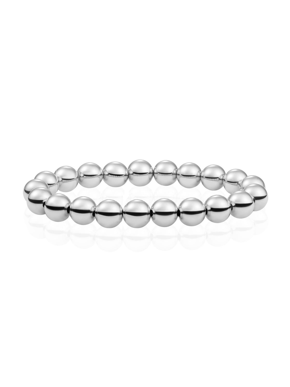Saturn Armband 8mm - Rhodium Plated