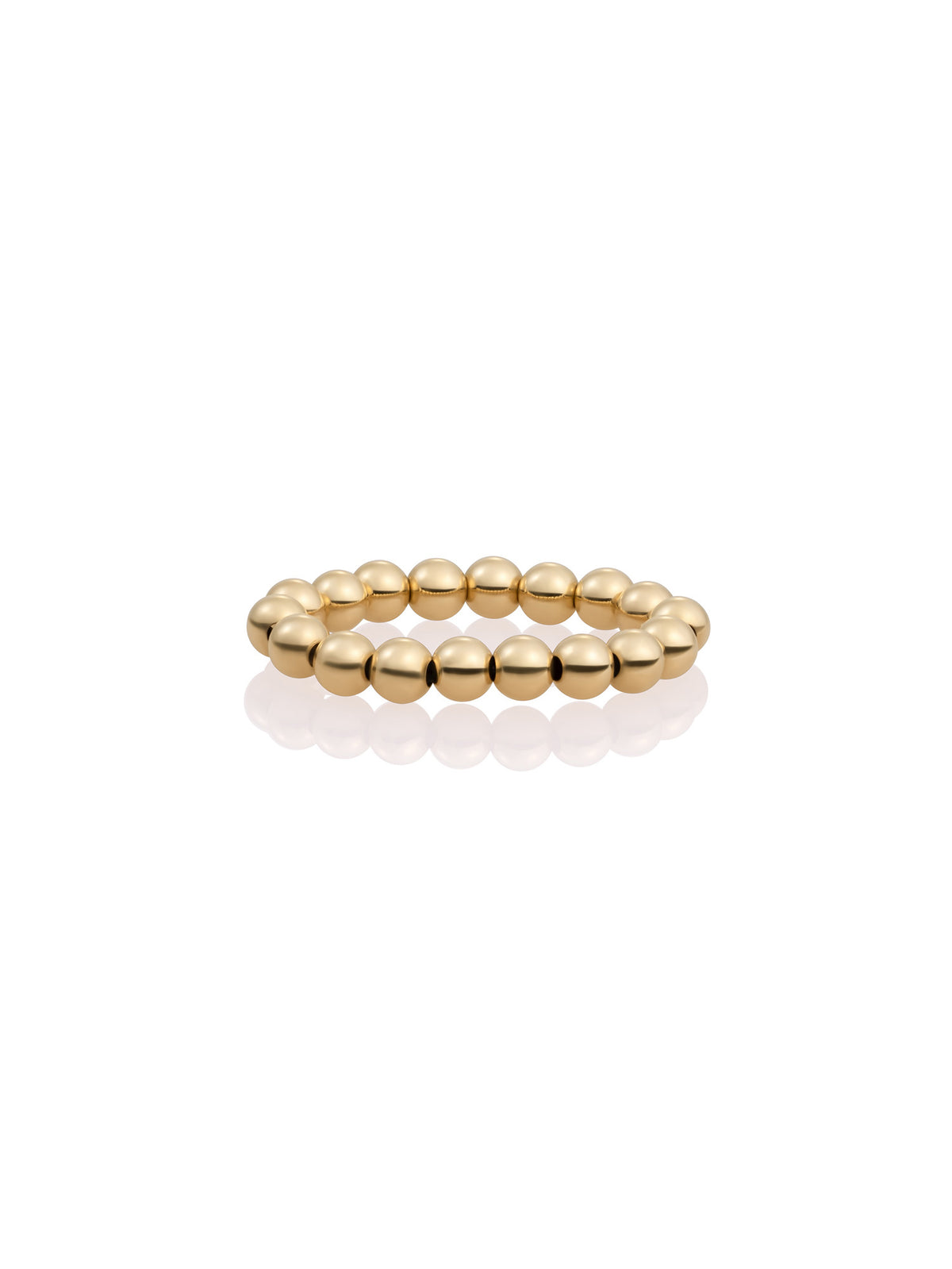 Kralen Ring 4mm - Gold Plated