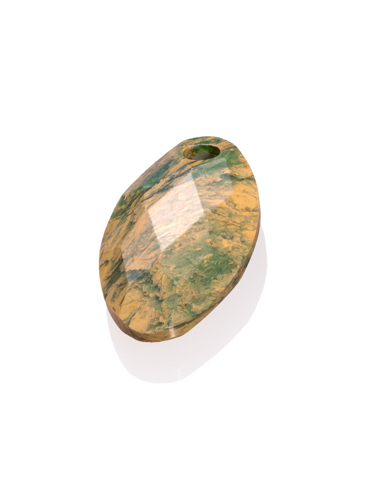 Pendant Edelsteen Hidden Gem Leaf Ya’an Green Jade - Pendant Edelsteen Hidden Gem Leaf Ya’an Green Jade