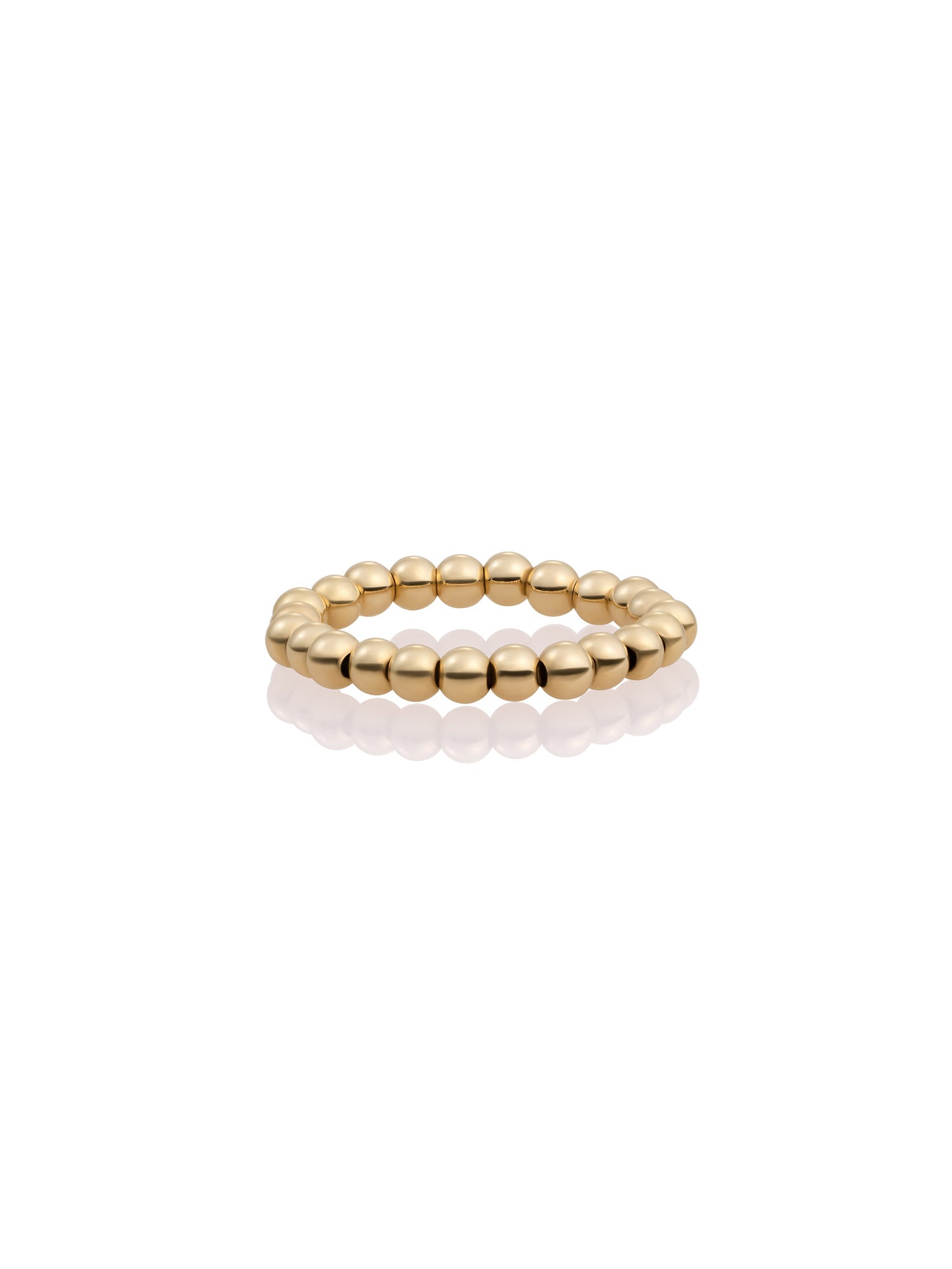 Kralen Ring 3mm - Gold Plated