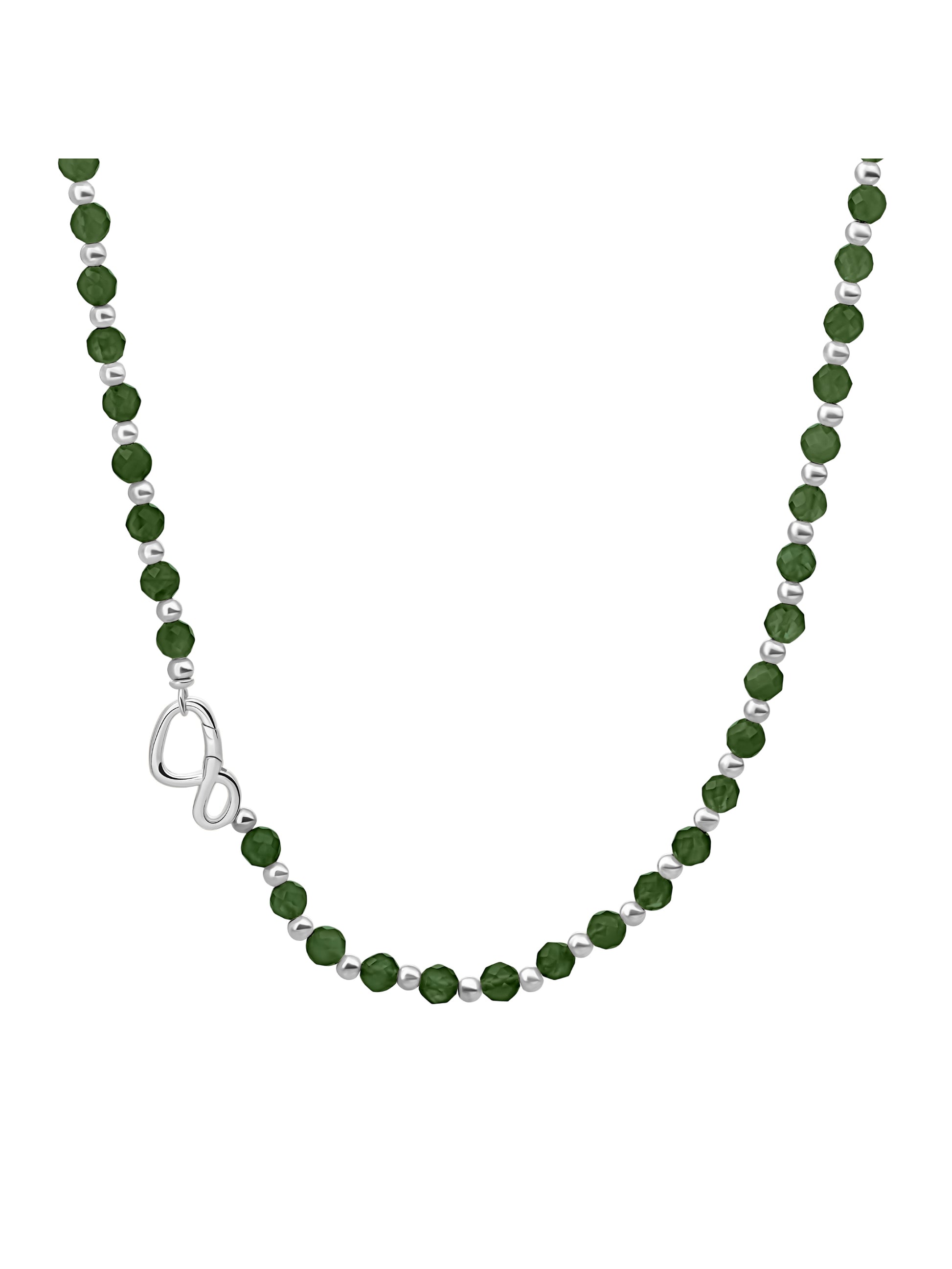 Link Ketting Green Onyx Zilver - 119.95 / 49.98 / 45cm