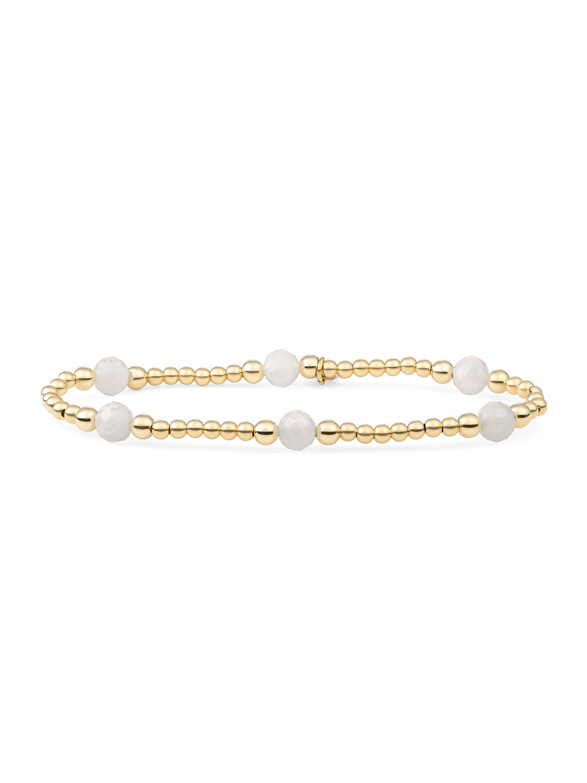 Reverse Bold Mix Armband Moonstone - Gold Plated