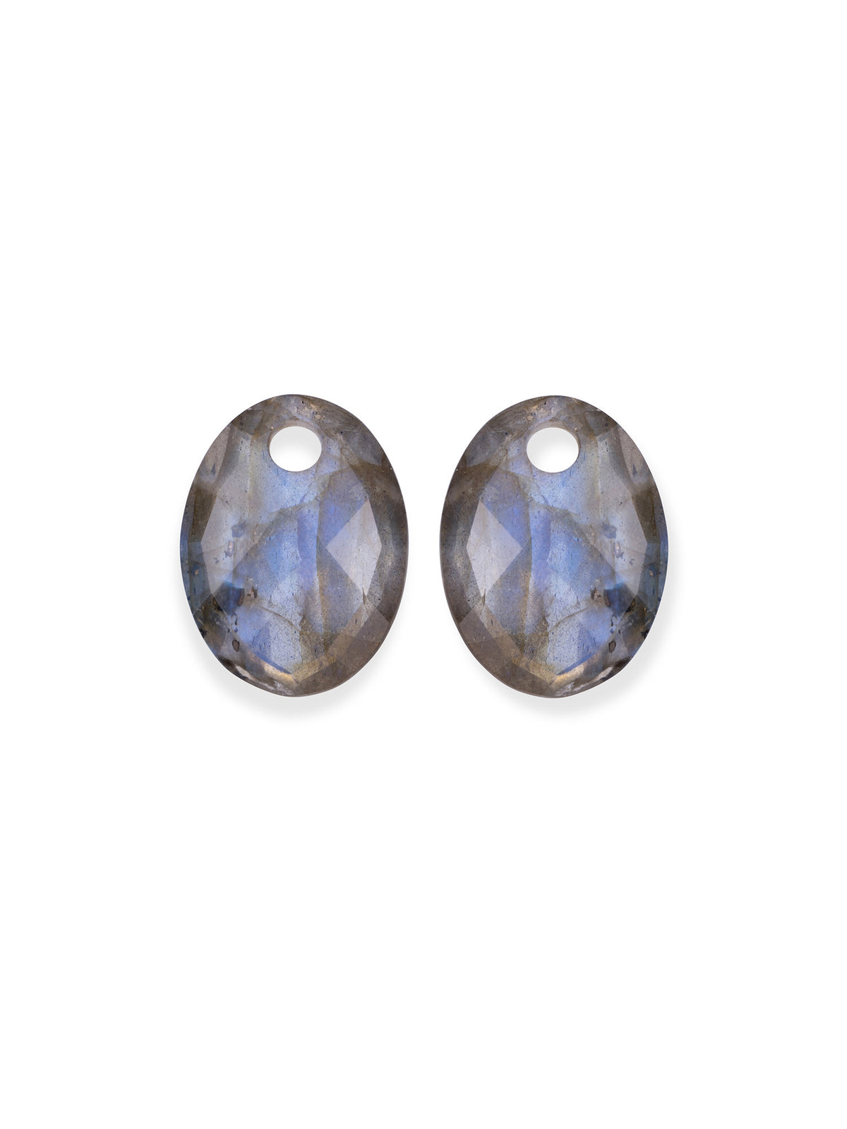 Oorbel Edelstenen Medium Oval Labradorite