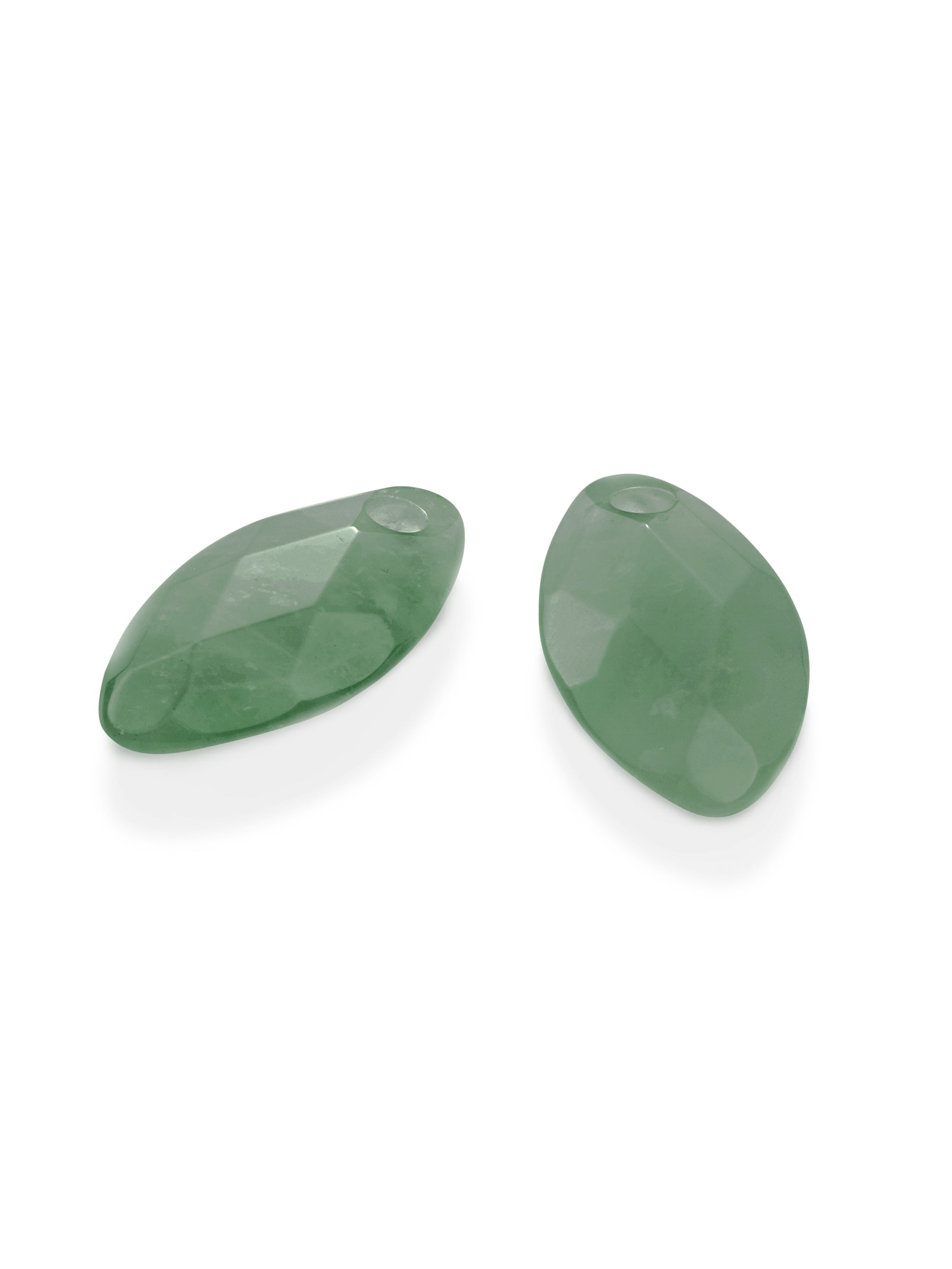 Oorbel Edelstenen Leaf Green Aventurine - Oorbel Edelstenen Leaf Green Aventurine