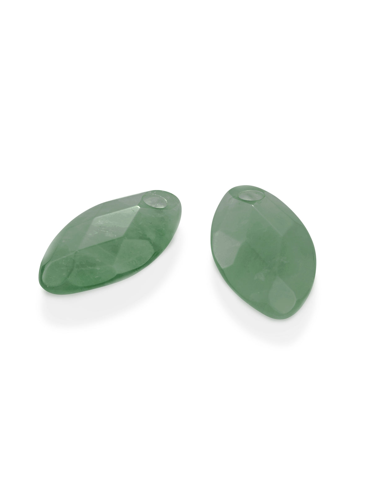 Oorbel Edelstenen Leaf Green Aventurine - Oorbel Edelstenen Leaf Green Aventurine
