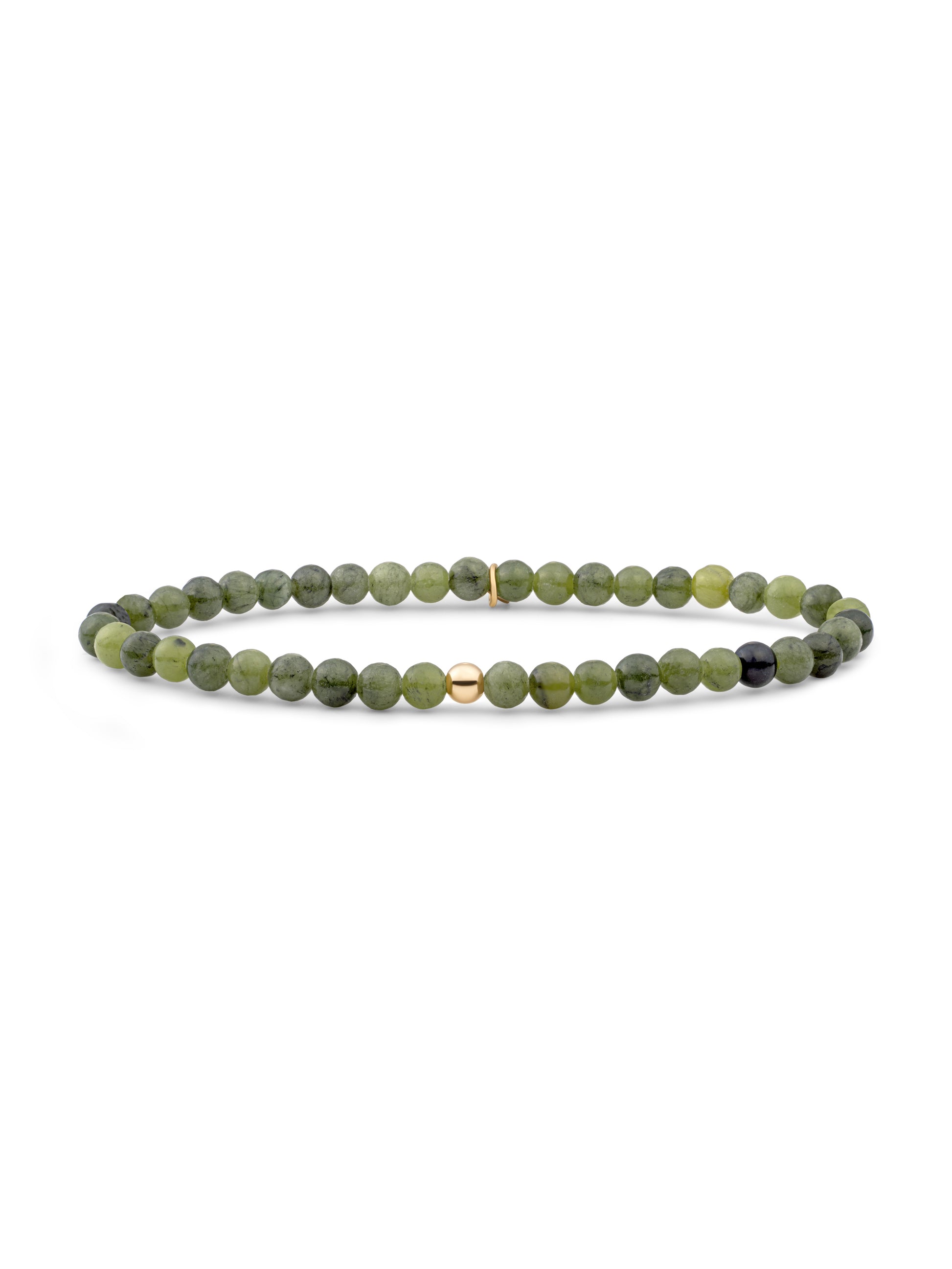 Saturn Armband Small Southern Jade - Gold Plated