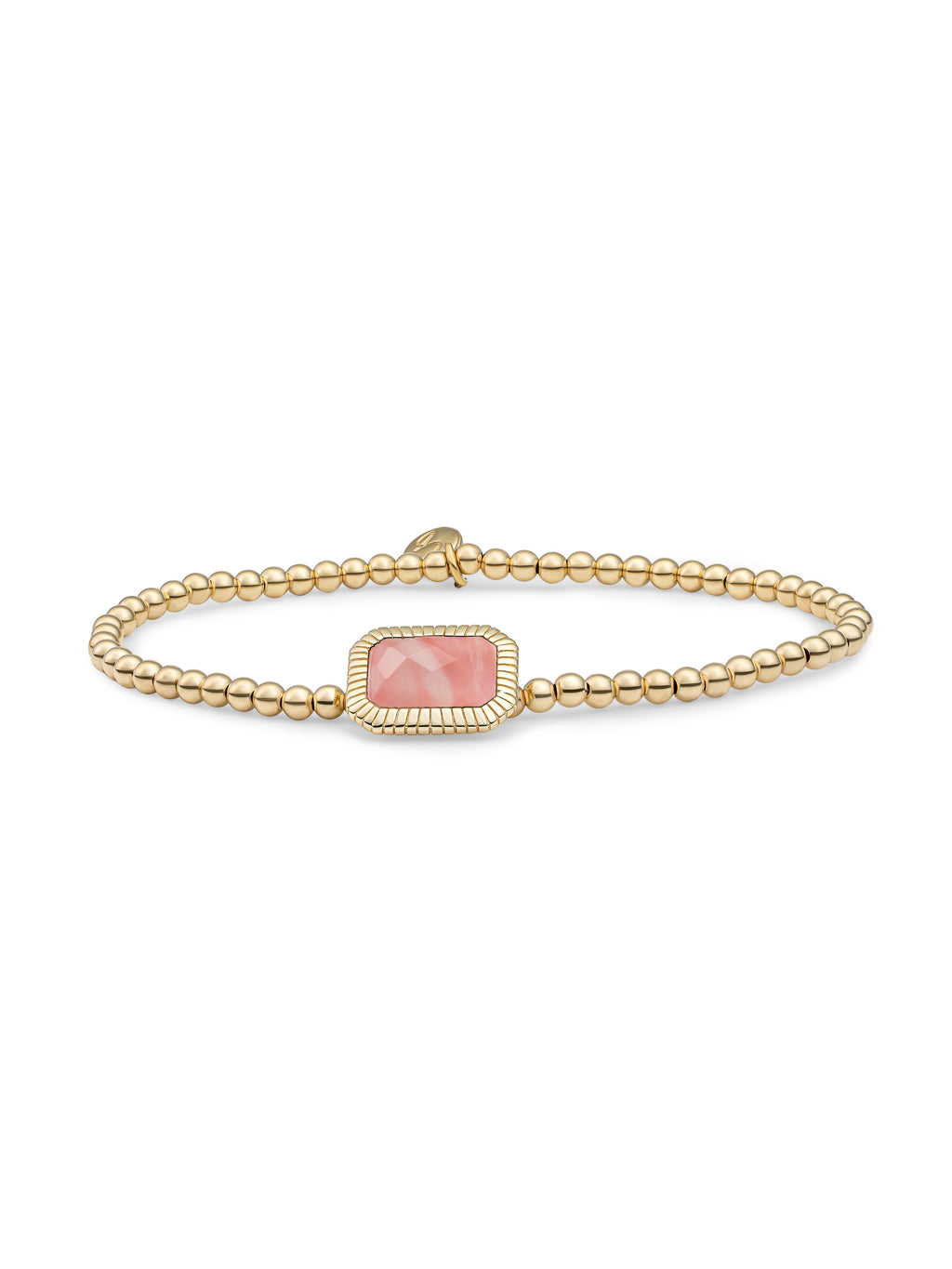 Baguette Armband Cherry Quartz - 0.00 / 0.00 / Rhodium Plated