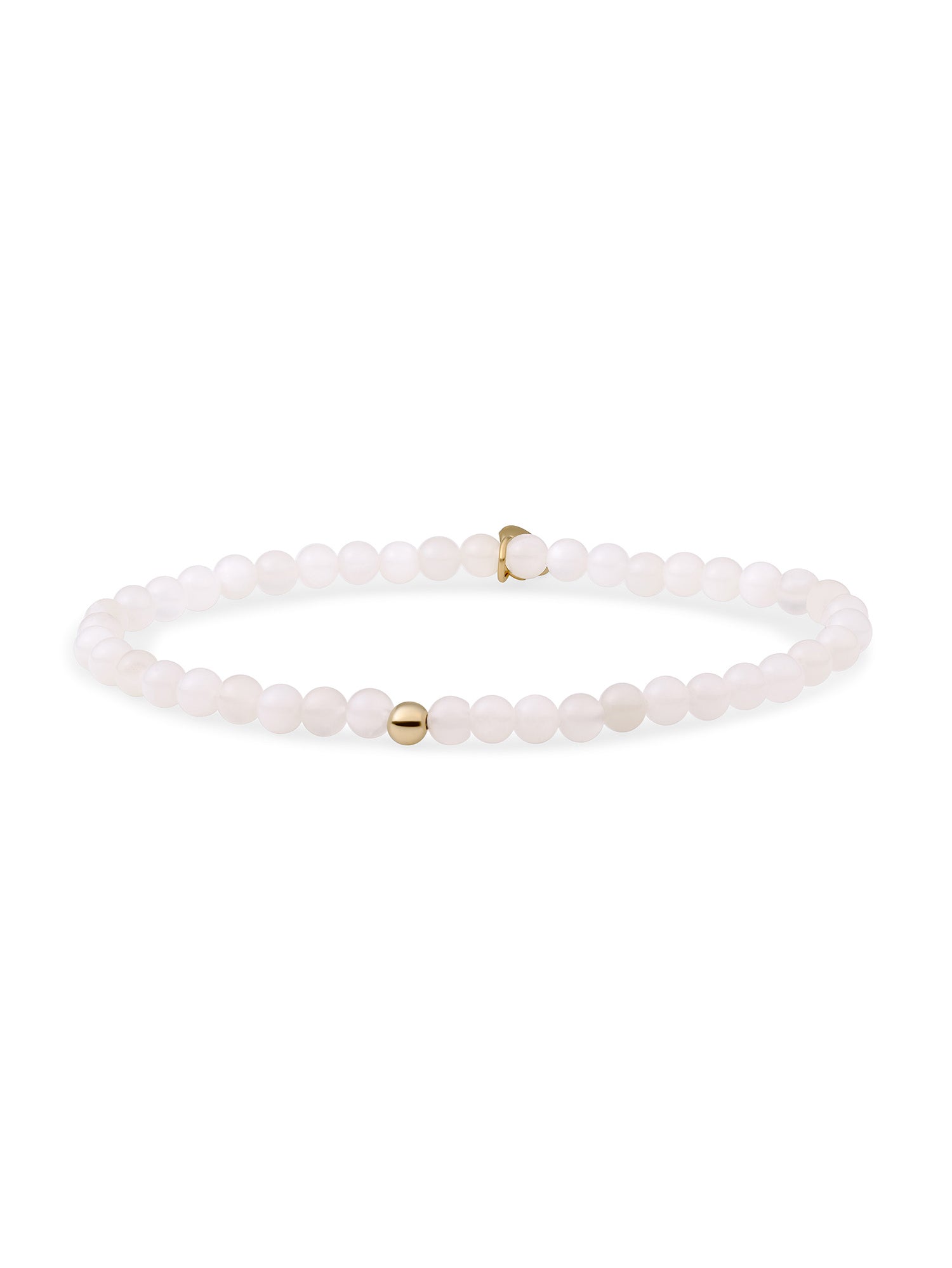 Saturn Armband Small Moonstone - Gold Plated