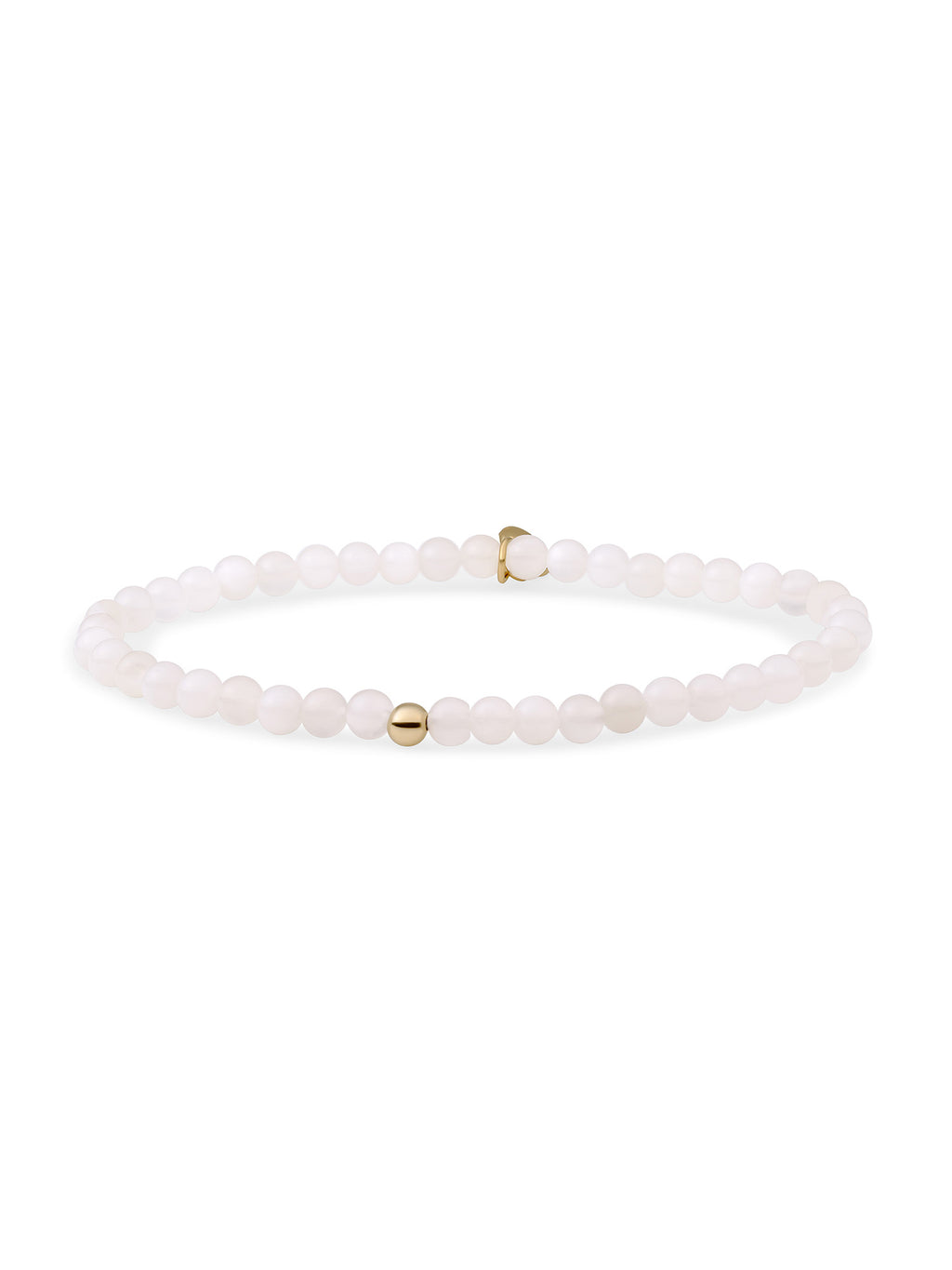 Saturn Armband Small Moonstone - Gold Plated