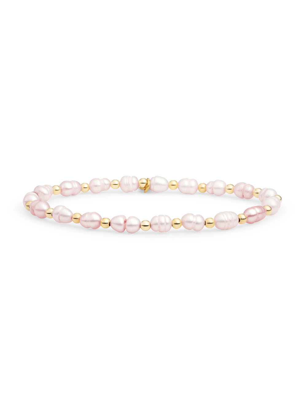 Interstellar Armband Lavender Pearl Goud Kleurig - Gold Plated