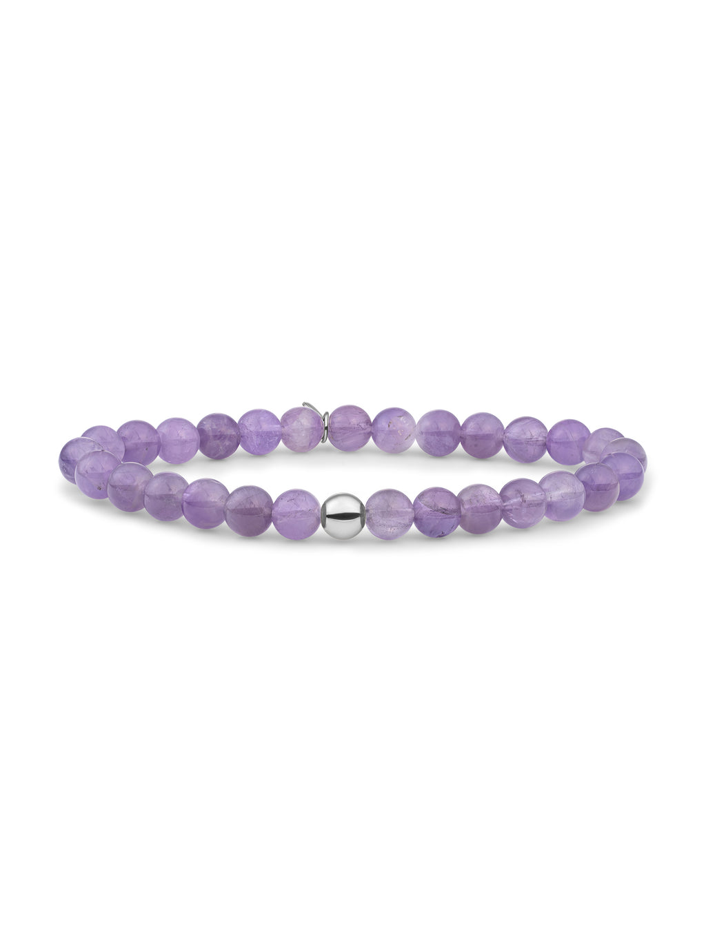 Saturn Armband Large Amethyst - 0.00 / 0.00 / Rhodium Plated