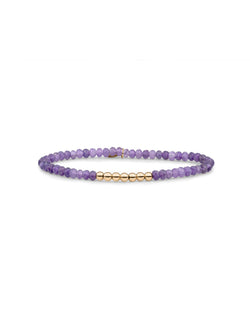 Reverse Universe Armband Amethyst - Gold Plated