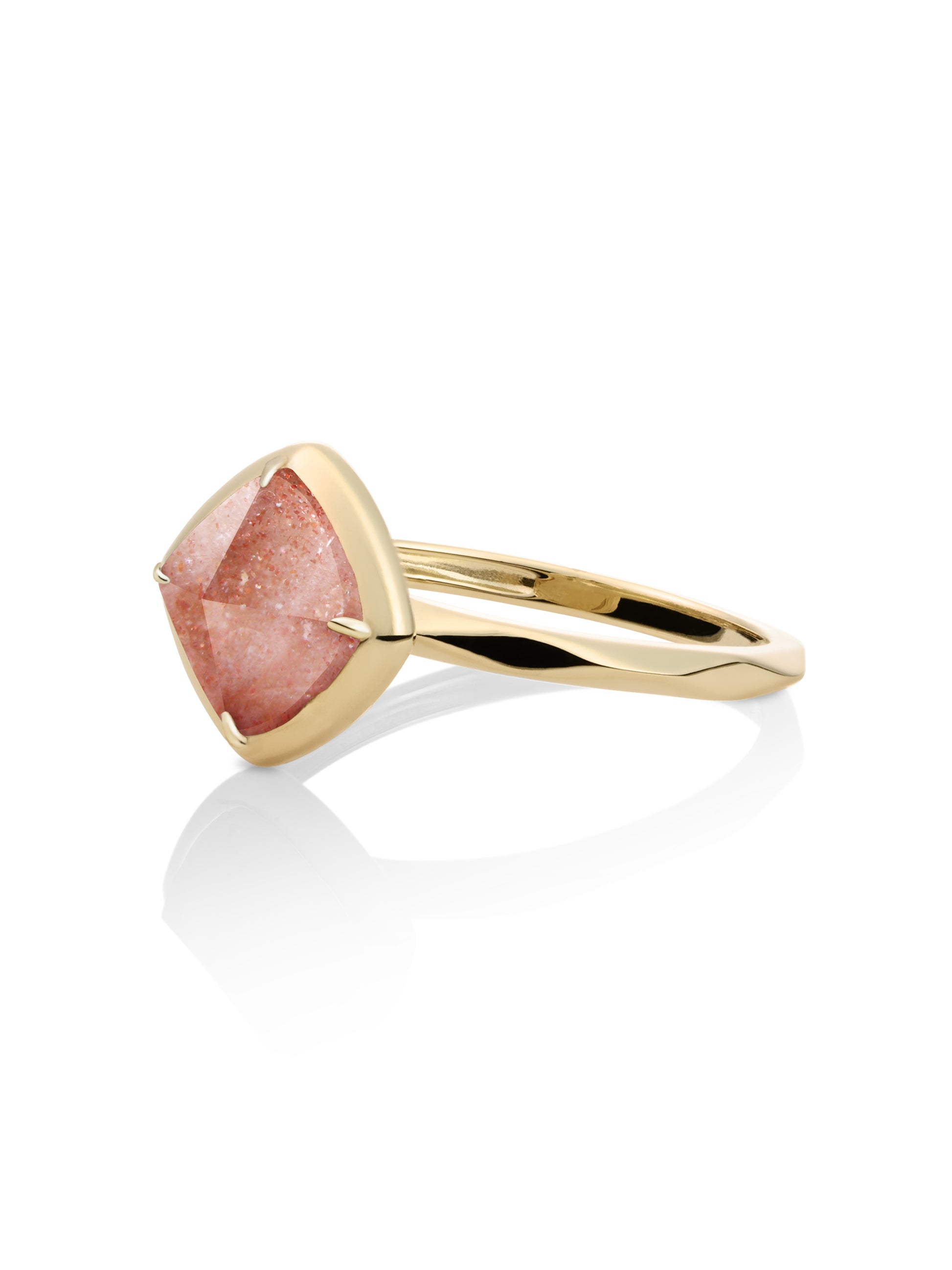 Edge Ring Sunstone 9K Goud - 58