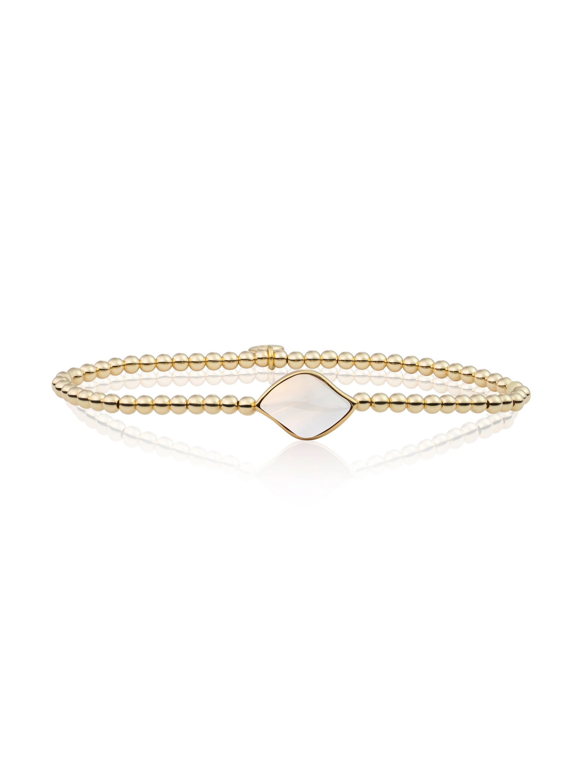 Blossom Armband Opalite - Gold Plated