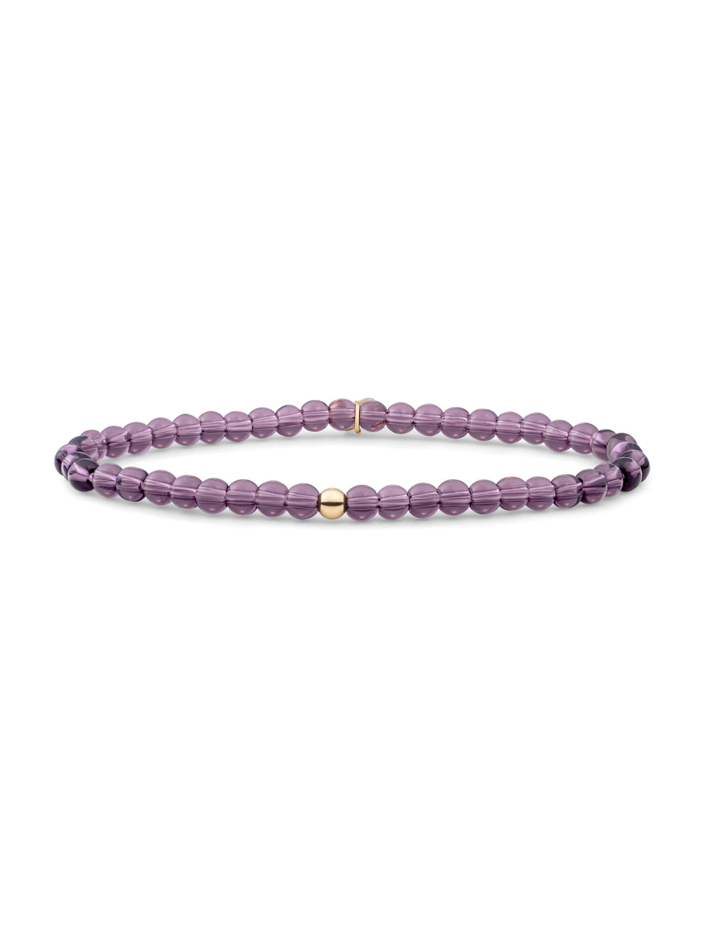 Saturn Armband Small Aubergine Quartz - 0.00 / 0.00 / Gold Plated