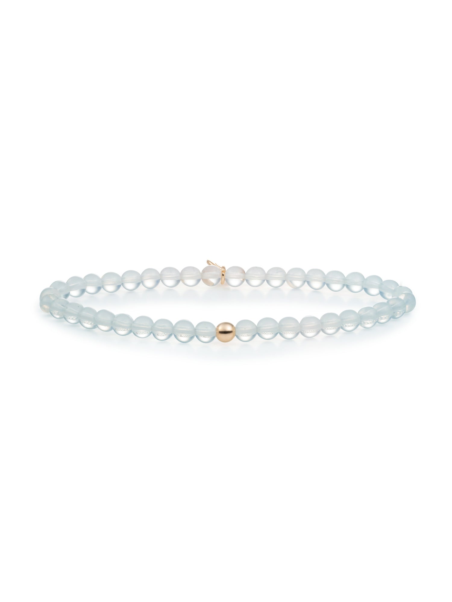 Saturn Armband Small Opalite - Gold Plated