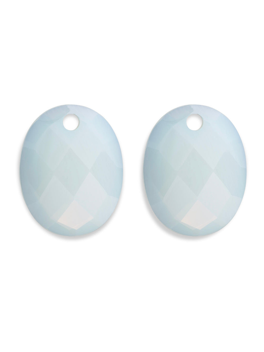 Oorbel Edelstenen Large Oval Opalite - Oorbel Edelstenen Large Oval Opalite