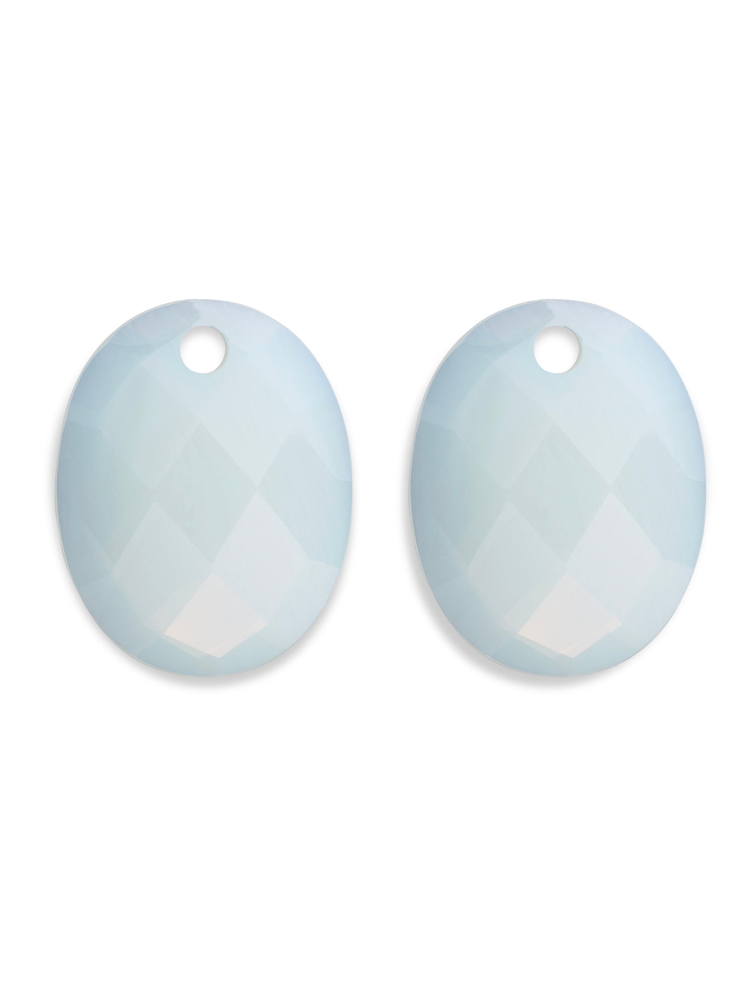 Oorbel Edelstenen Large Oval Opalite - Oorbel Edelstenen Large Oval Opalite
