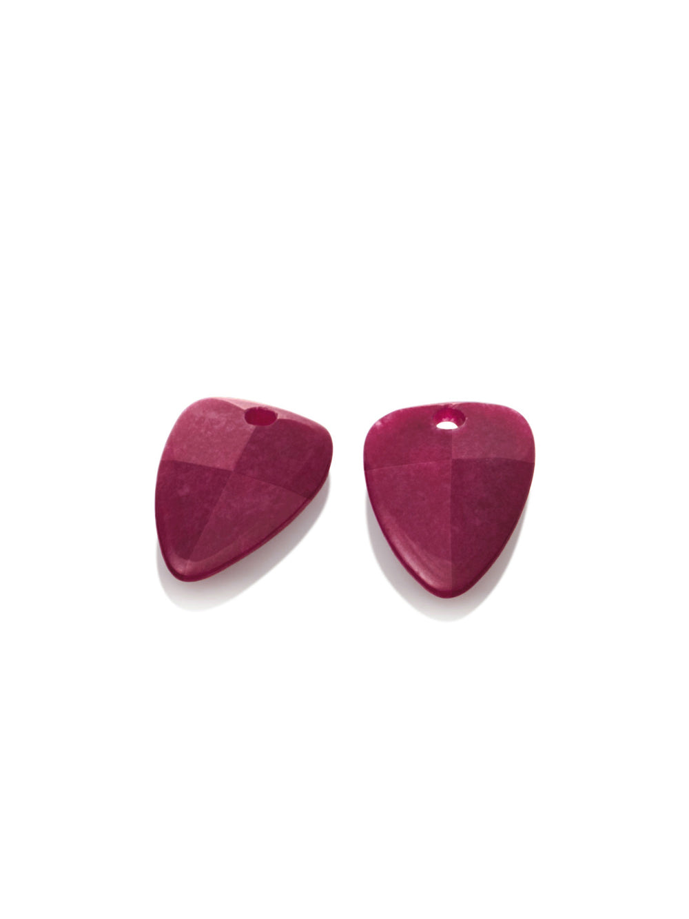 Oorbel Edelstenen Fuchsia Jade Edge Mini - Oorbel Edelstenen Fuchsia Jade Edge Mini