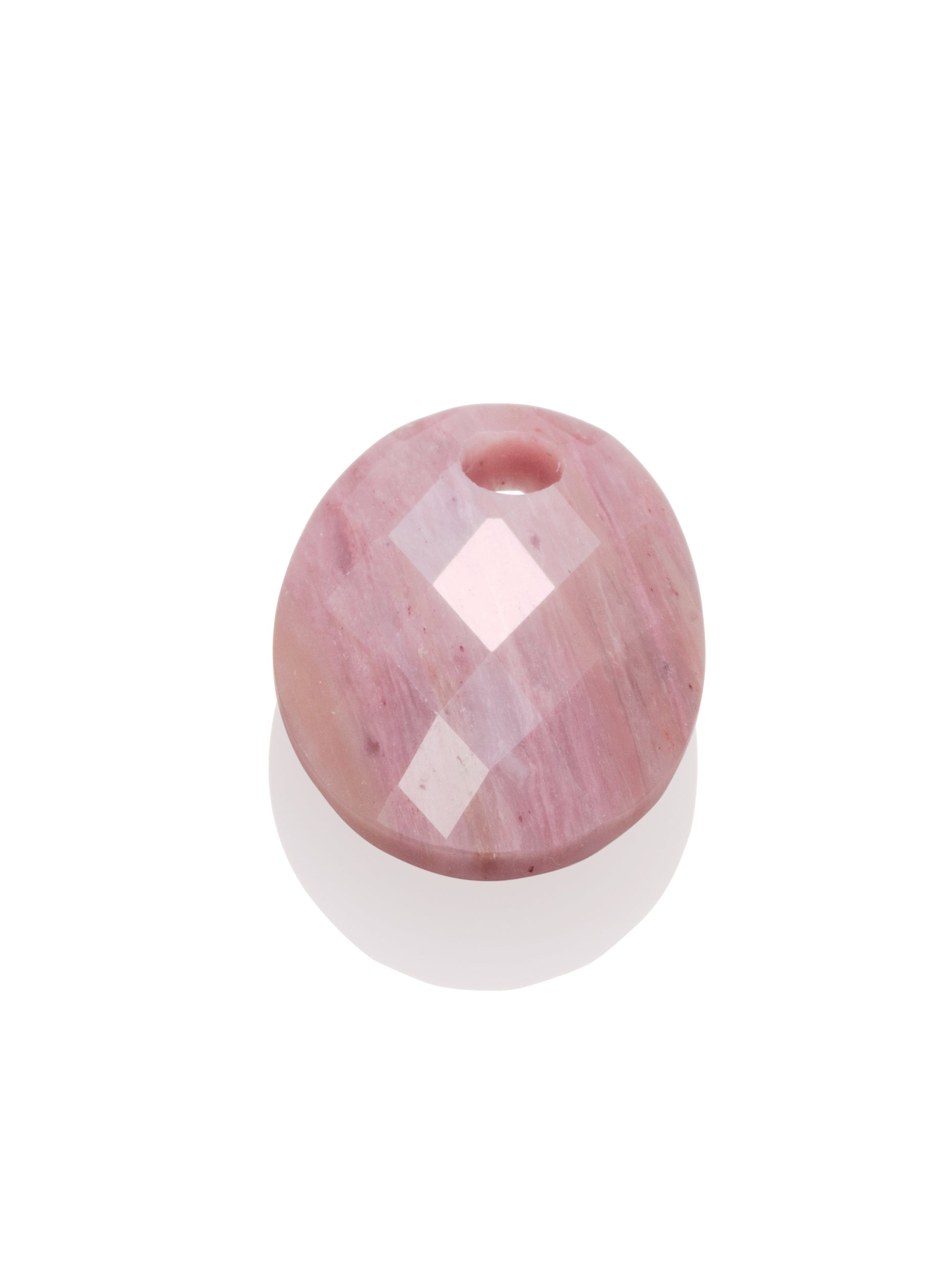 Pendant Edelsteen Medium Oval Pink Rhodonite - Pendant Edelsteen Medium Oval Pink Rhodonite