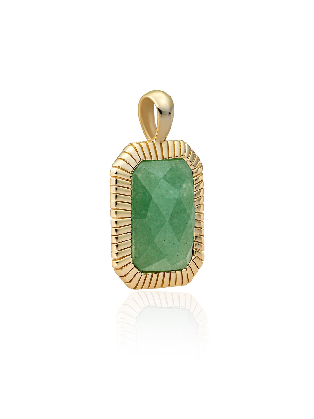Baguette Pendant Green Aventurine