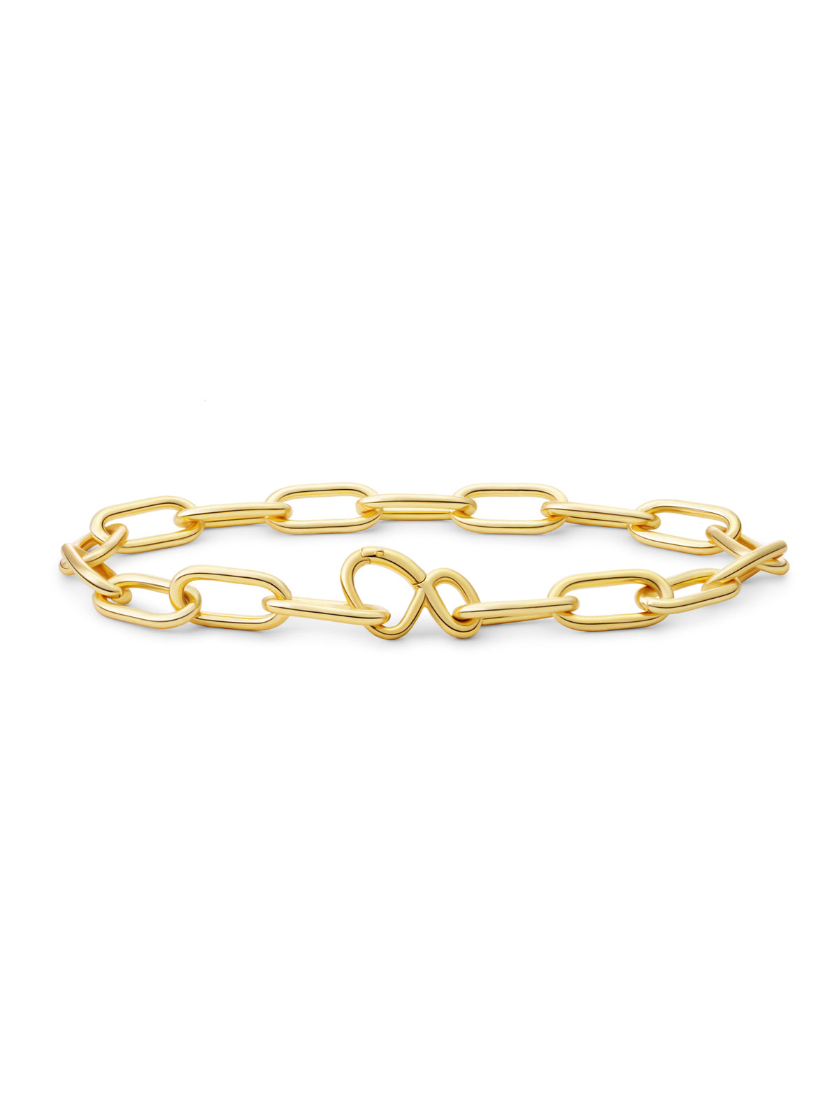 Long Link Armband - Gold Plated / S