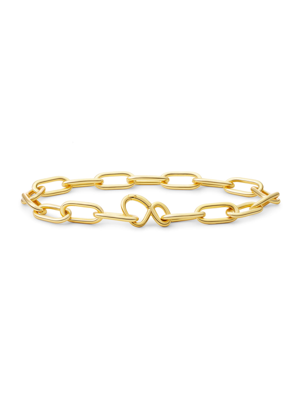 Long Link Armband - 925 Sterling Zilver + Gold Filled / Gold Plated / S