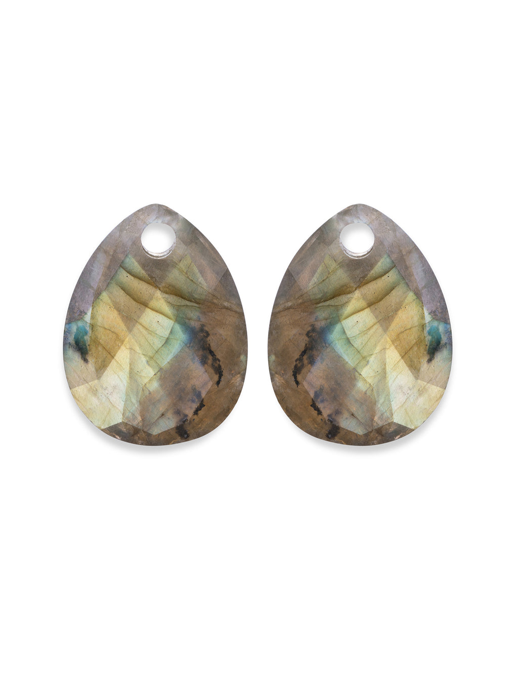 Oorbel Edelstenen Afterglow Labradorite - Oorbel Edelstenen Afterglow Labradorite
