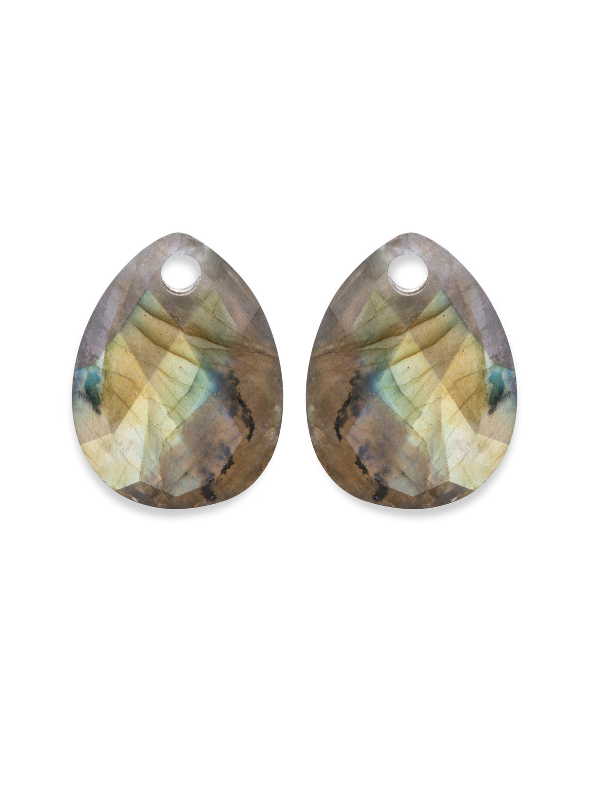 Oorbel Edelstenen Afterglow Labradorite - Oorbel Edelstenen Afterglow Labradorite