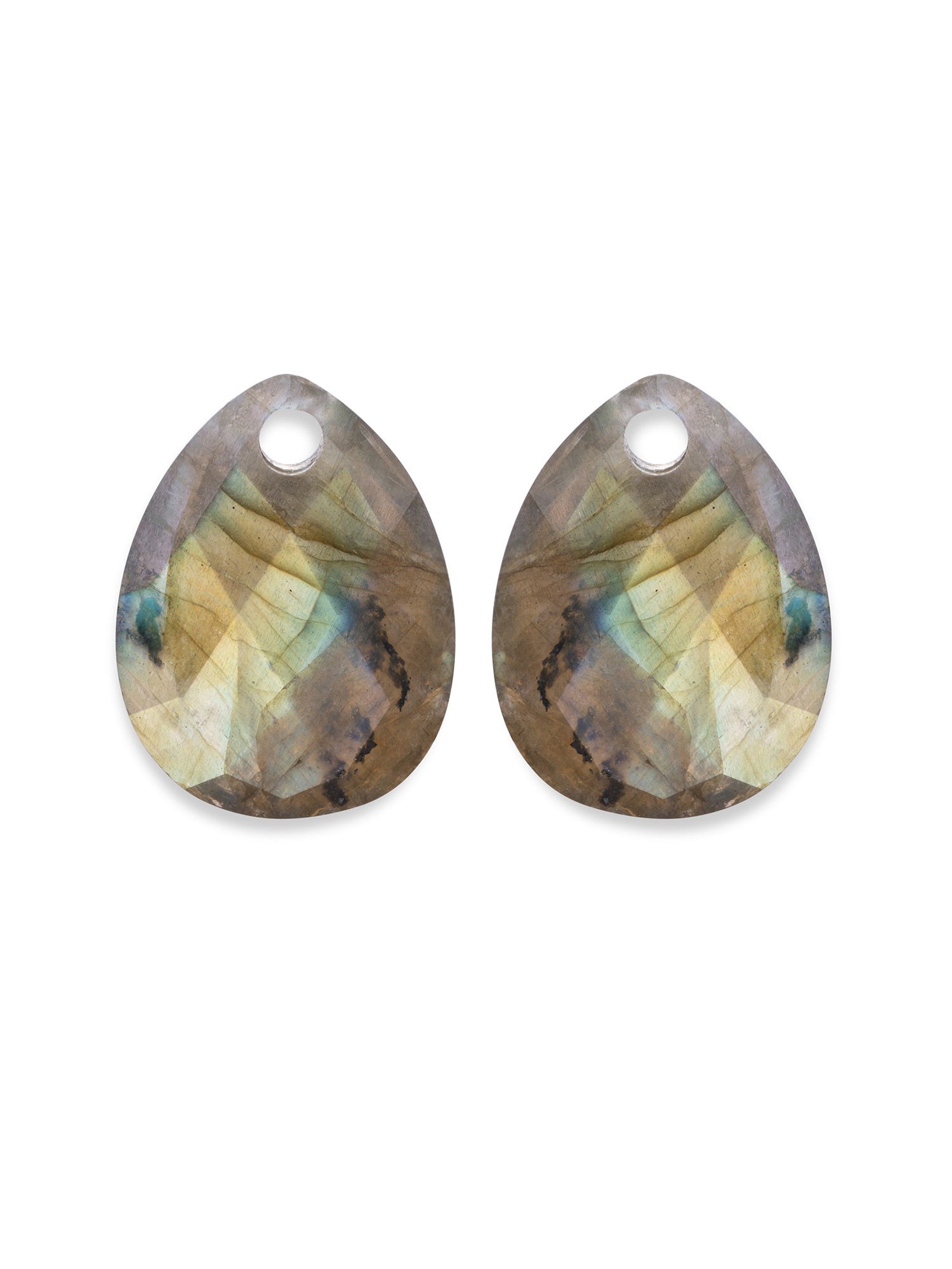 Oorbel Edelstenen Afterglow Labradorite - Oorbel Edelstenen Afterglow Labradorite