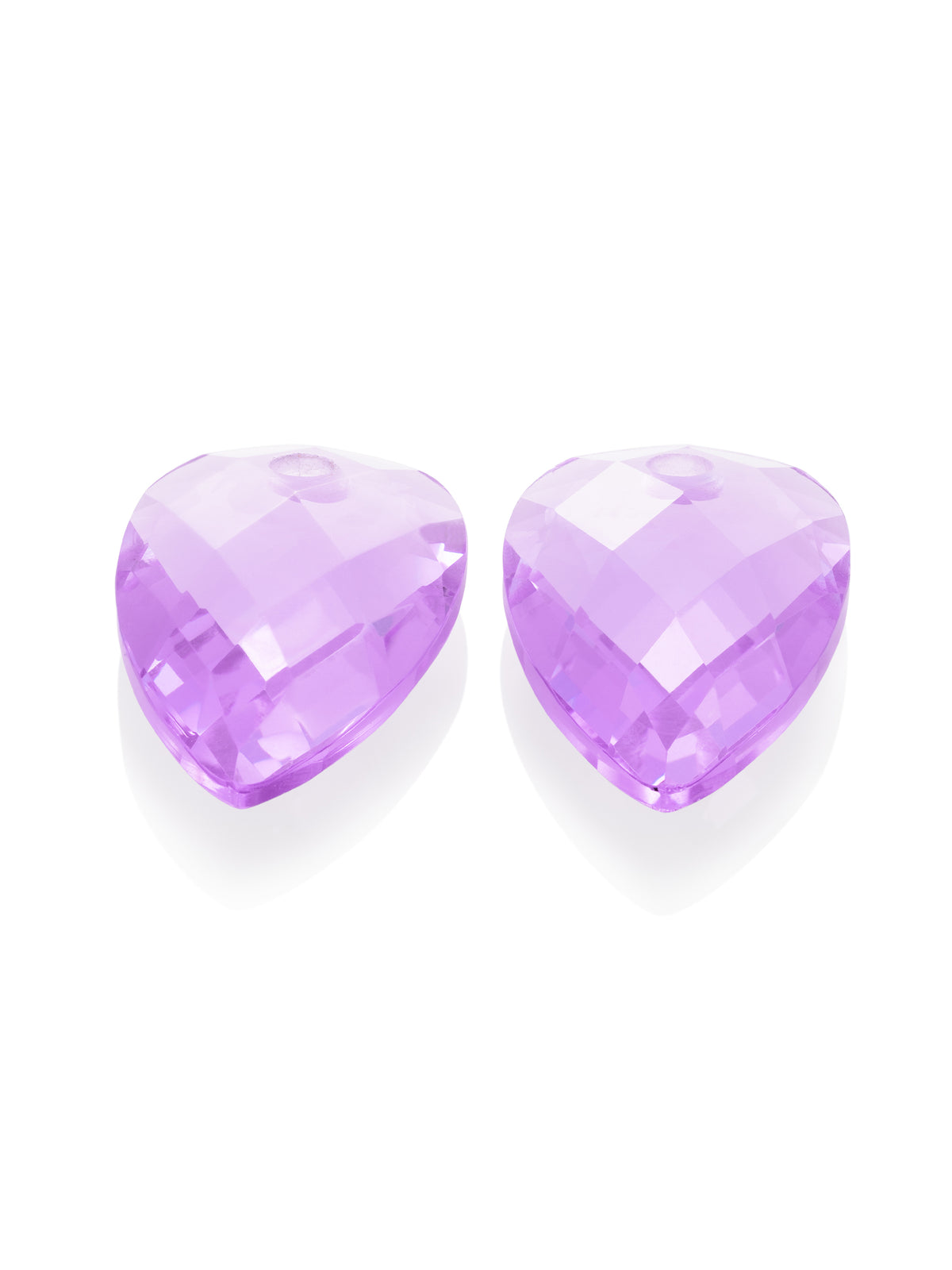 Oorbel Edelstenen Blossom Facet Violet Quartz - Oorbel Edelstenen Blossom Facet Violet Quartz
