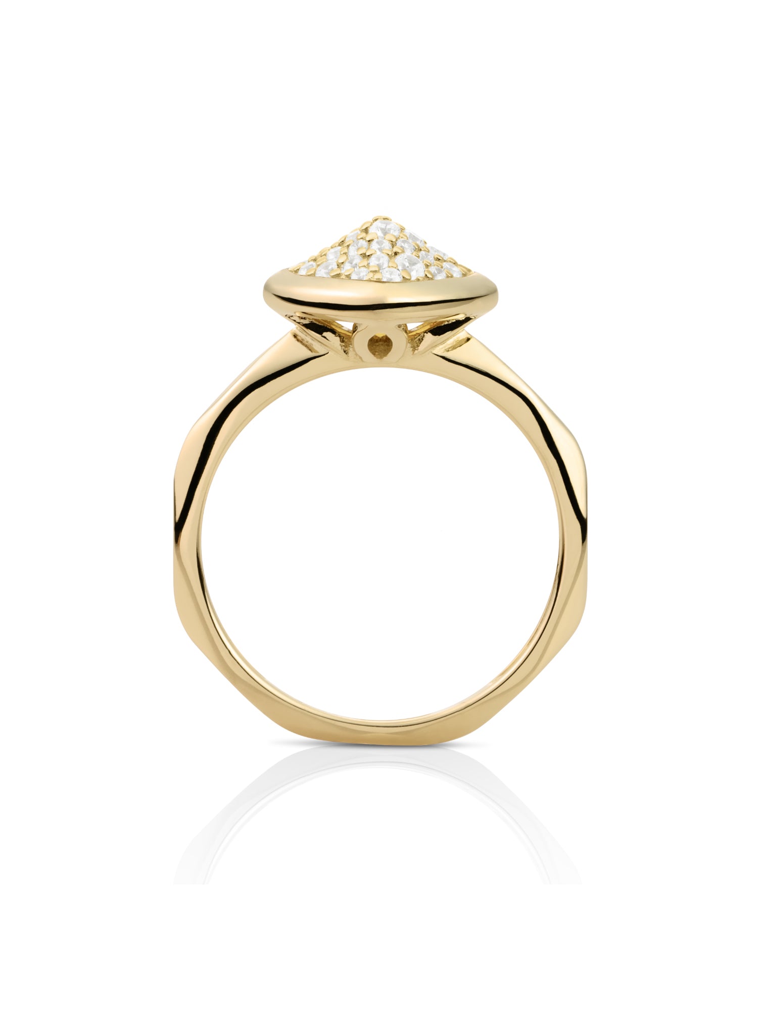 Edge Ring Zirconia 9K Goud