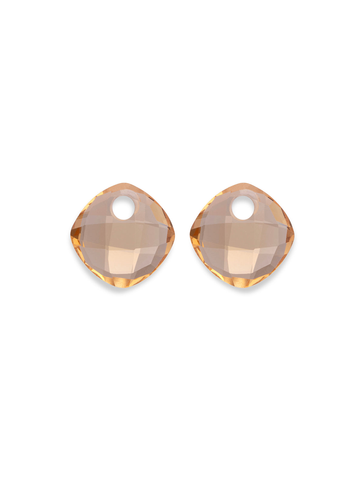 Oorbel Edelstenen Cushion Cut Light Gold Citrine Quartz - Oorbel Edelstenen Cushion Cut Light Gold Citrine Quartz
